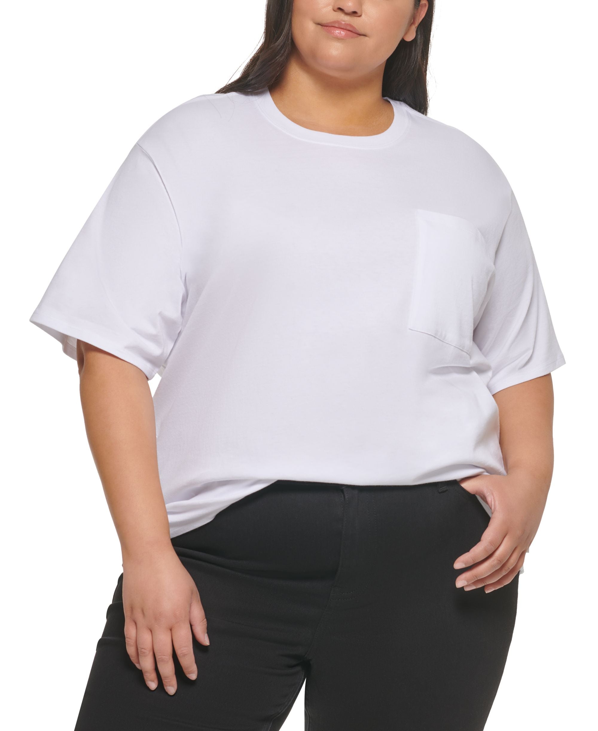 Calvin Klein Jeans Plus Size Tribeca Cotton Boyfriend T-Shirt
