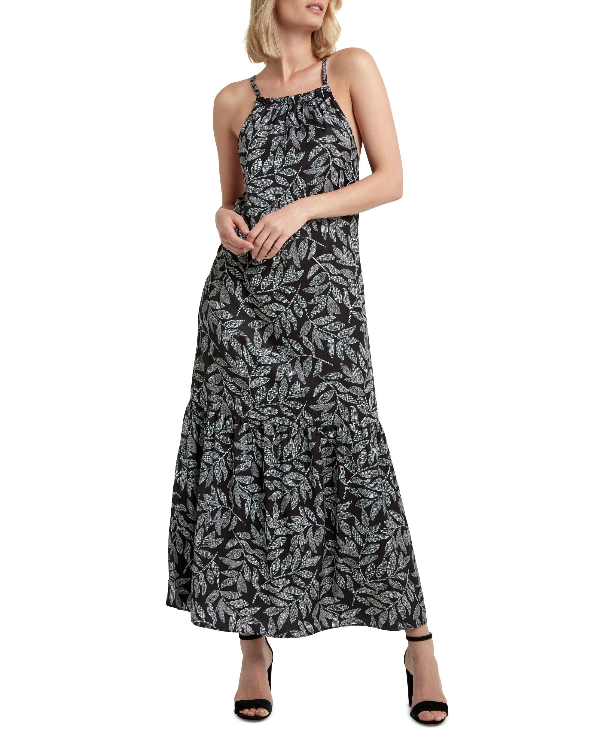 H Halston Womens Spaghetti Strap Dress