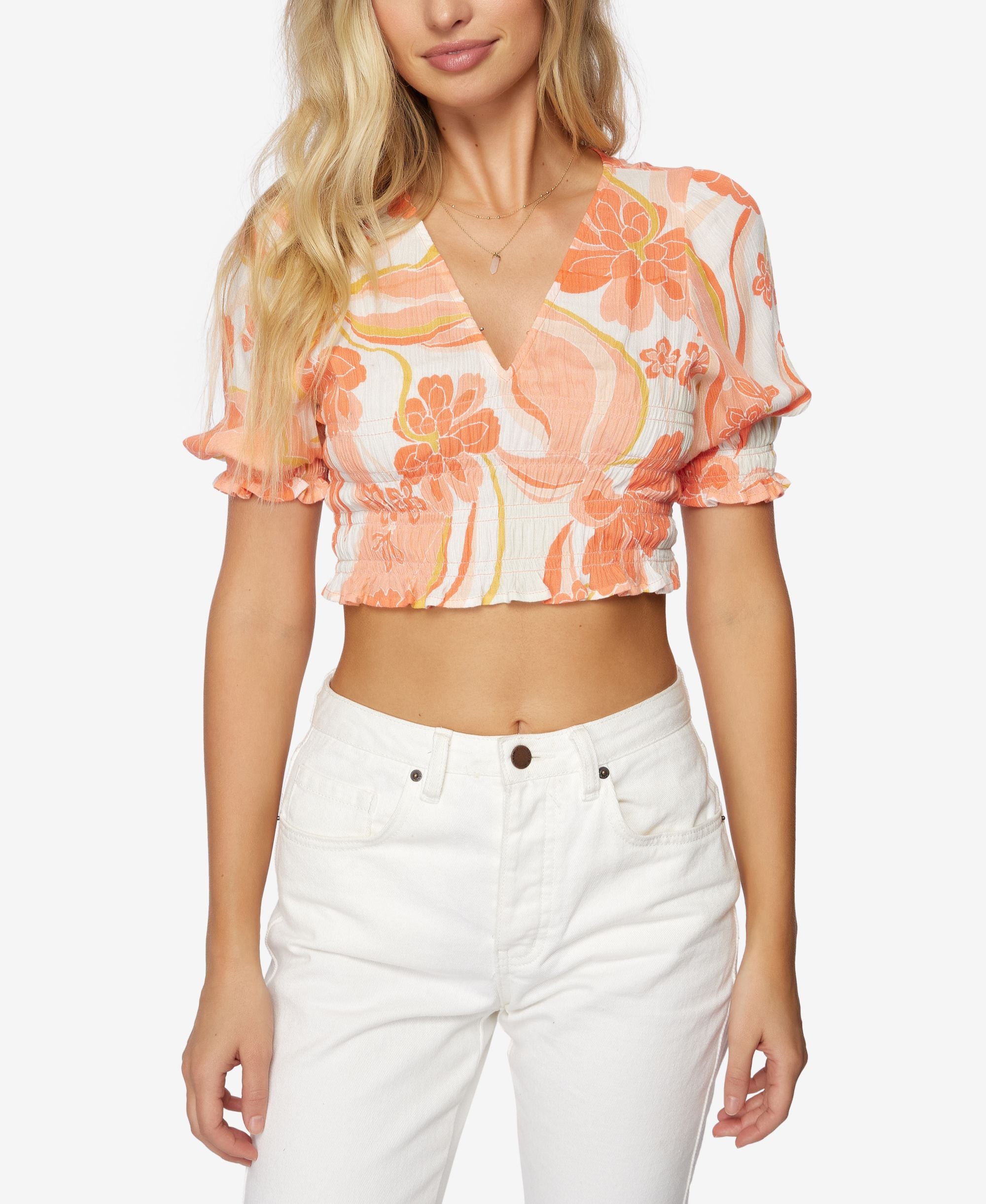 Juniors' Naomi Cropped Top