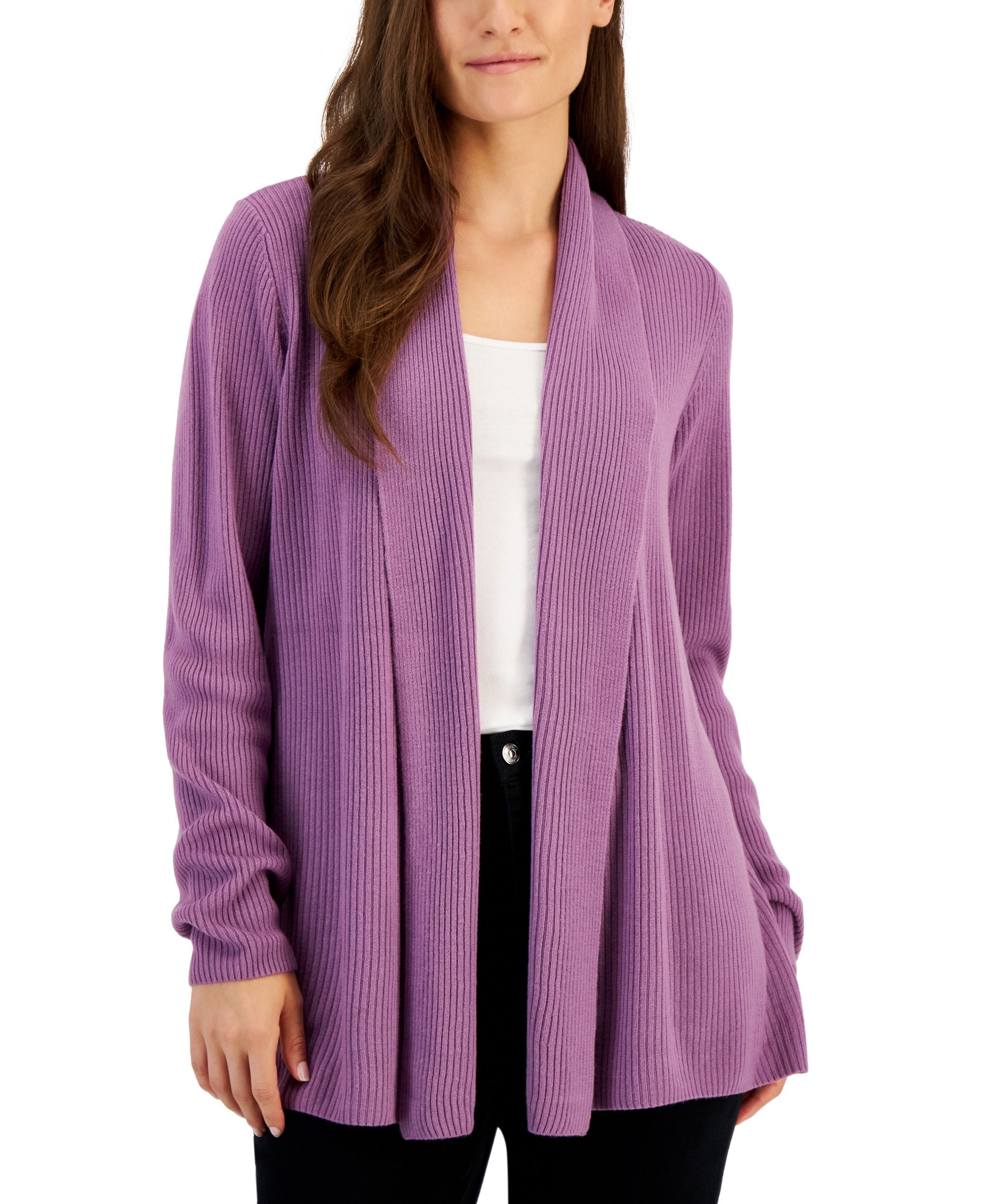 Women's Shawl-Collar Long Cardigan