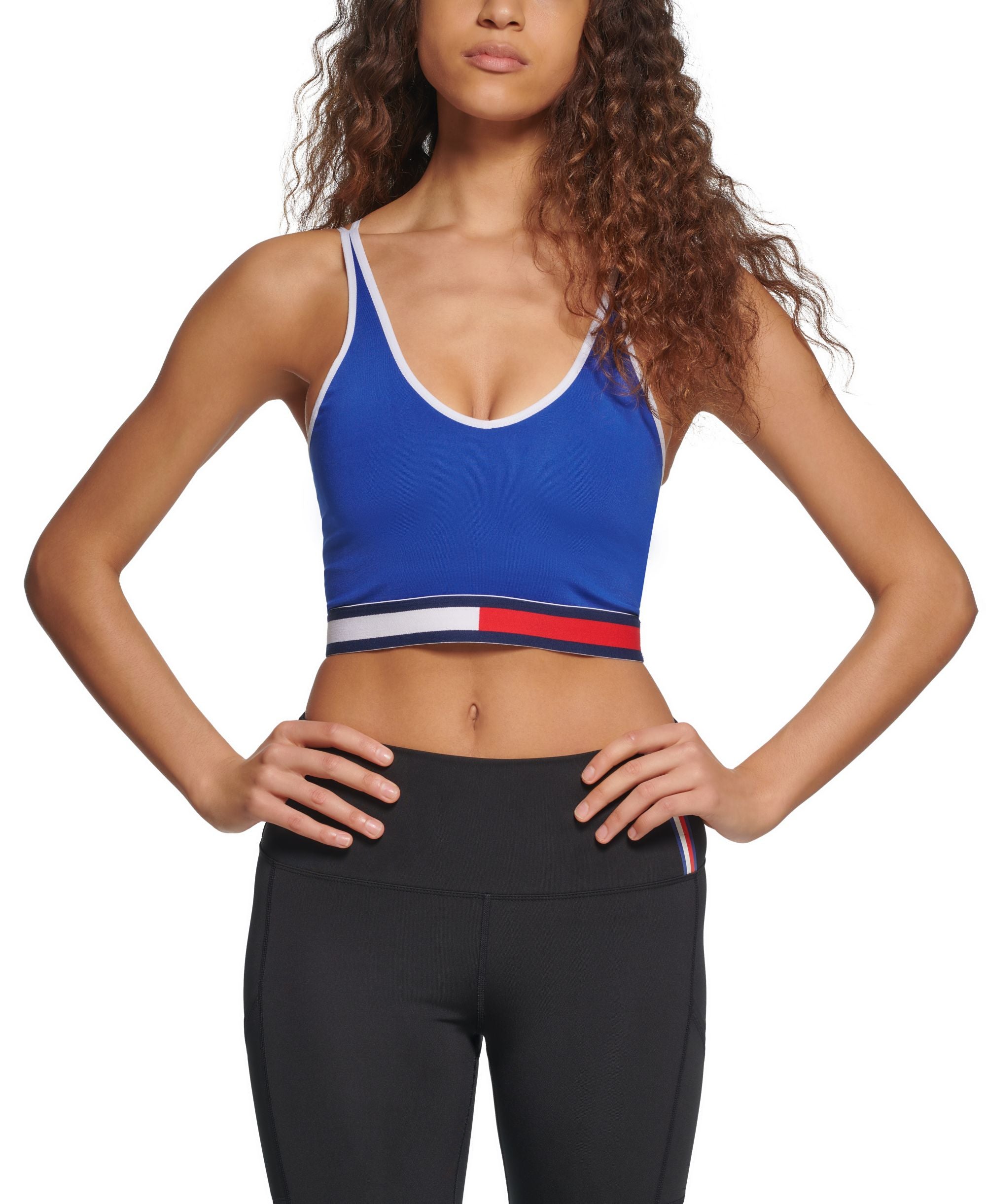 Tommy Hilfiger Sport Womens Seamless Low Impact Sports Bra