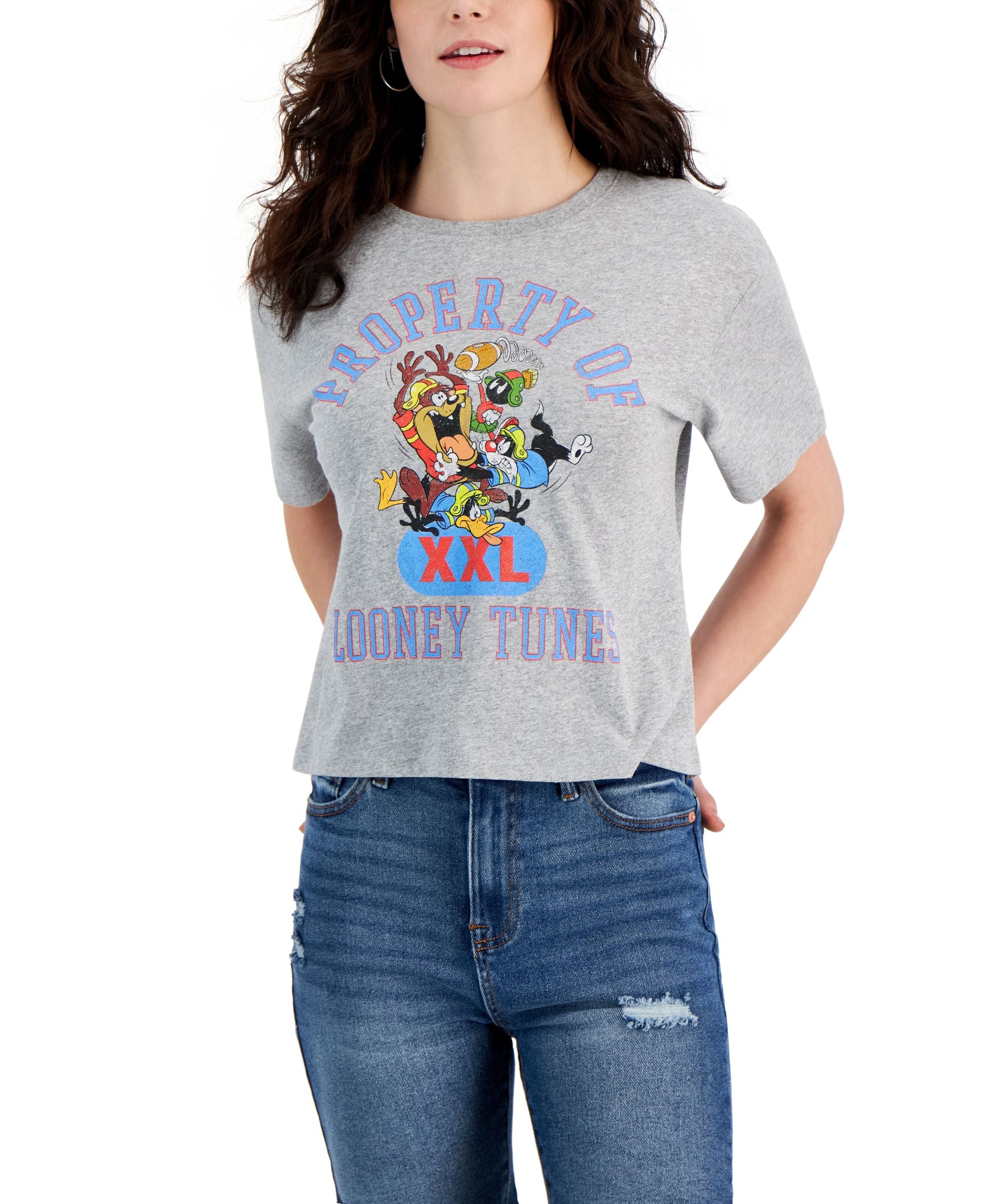 Juniors� Love Tribe Cropped T-Shirt