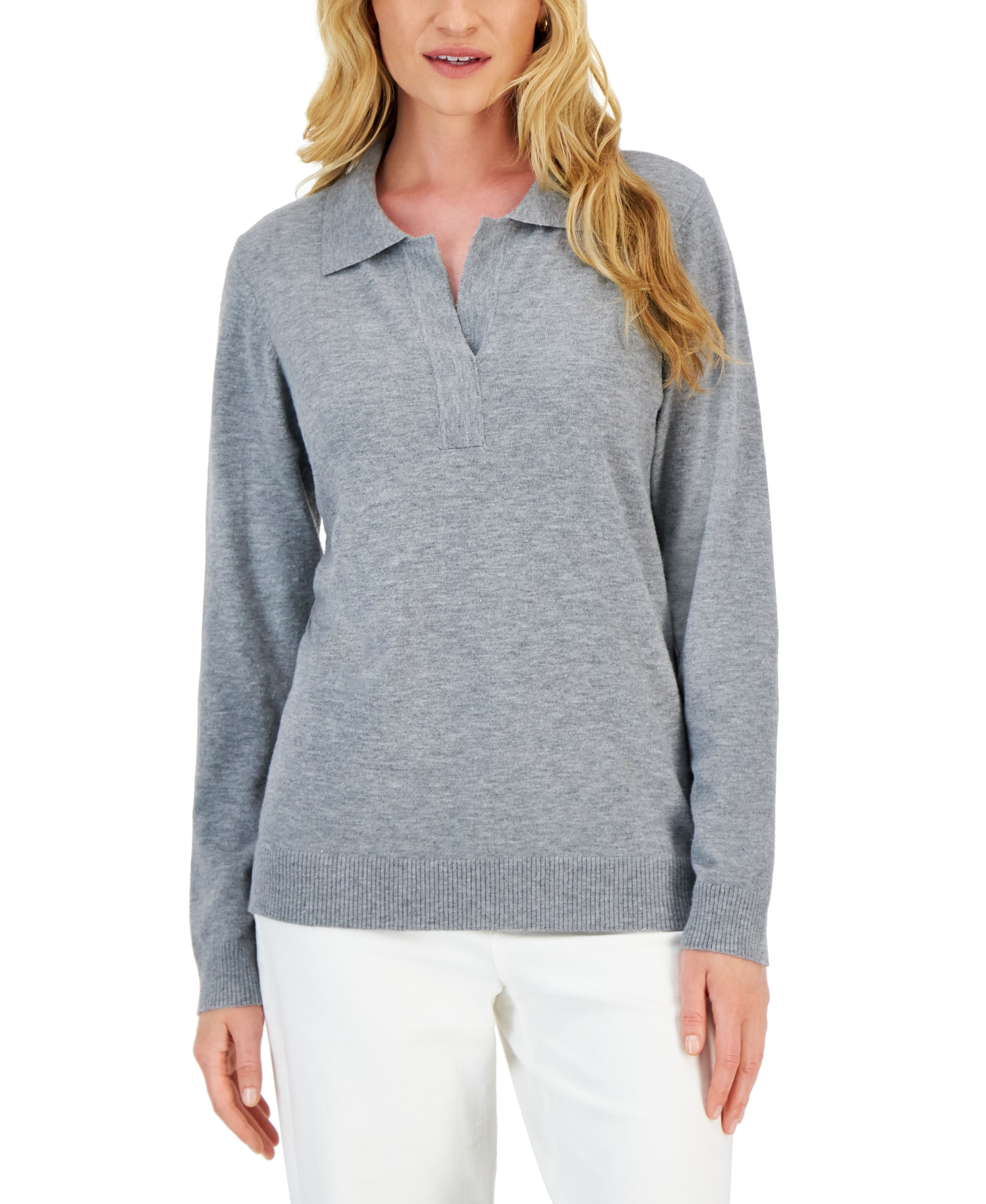 Women's Plush Polo Sweater
