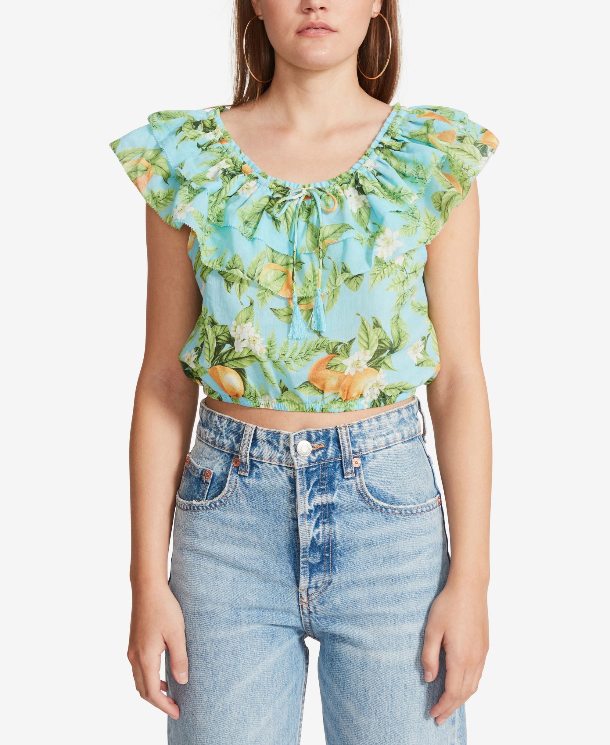 Women's Zest For Life Printed Crop Top