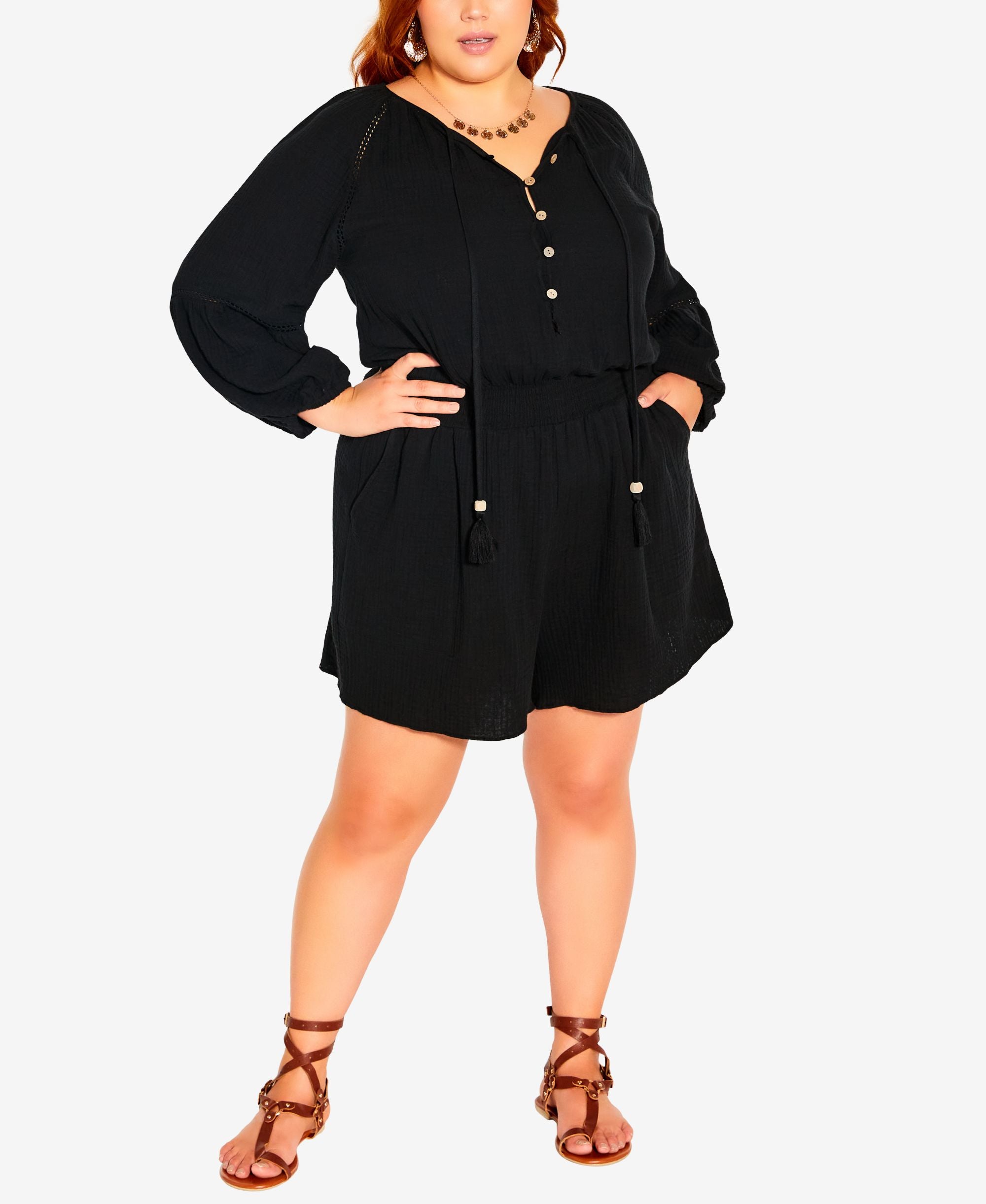 City Chic Trendy Plus Size Simply Free Playsuit