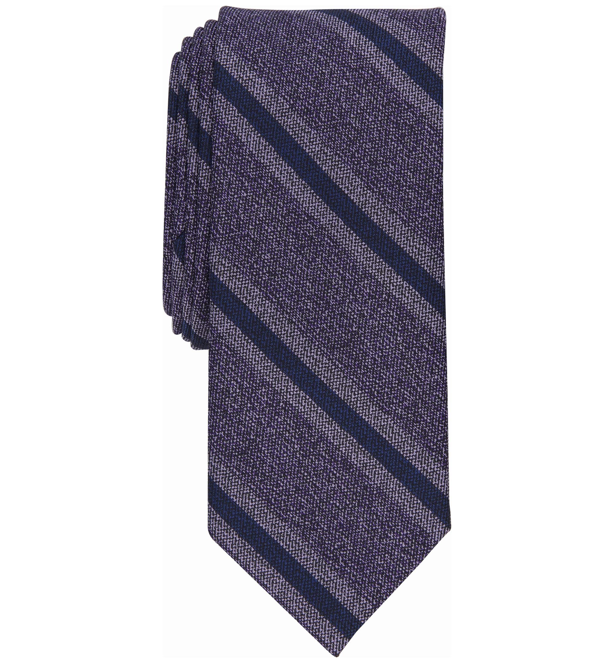Men's Marlier Stripe Skinny Tie