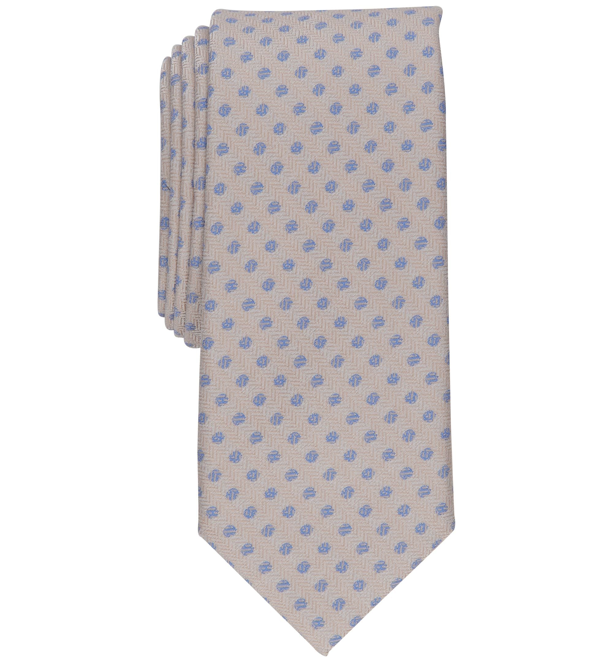 Men's Slim Herringbone Dot Tie