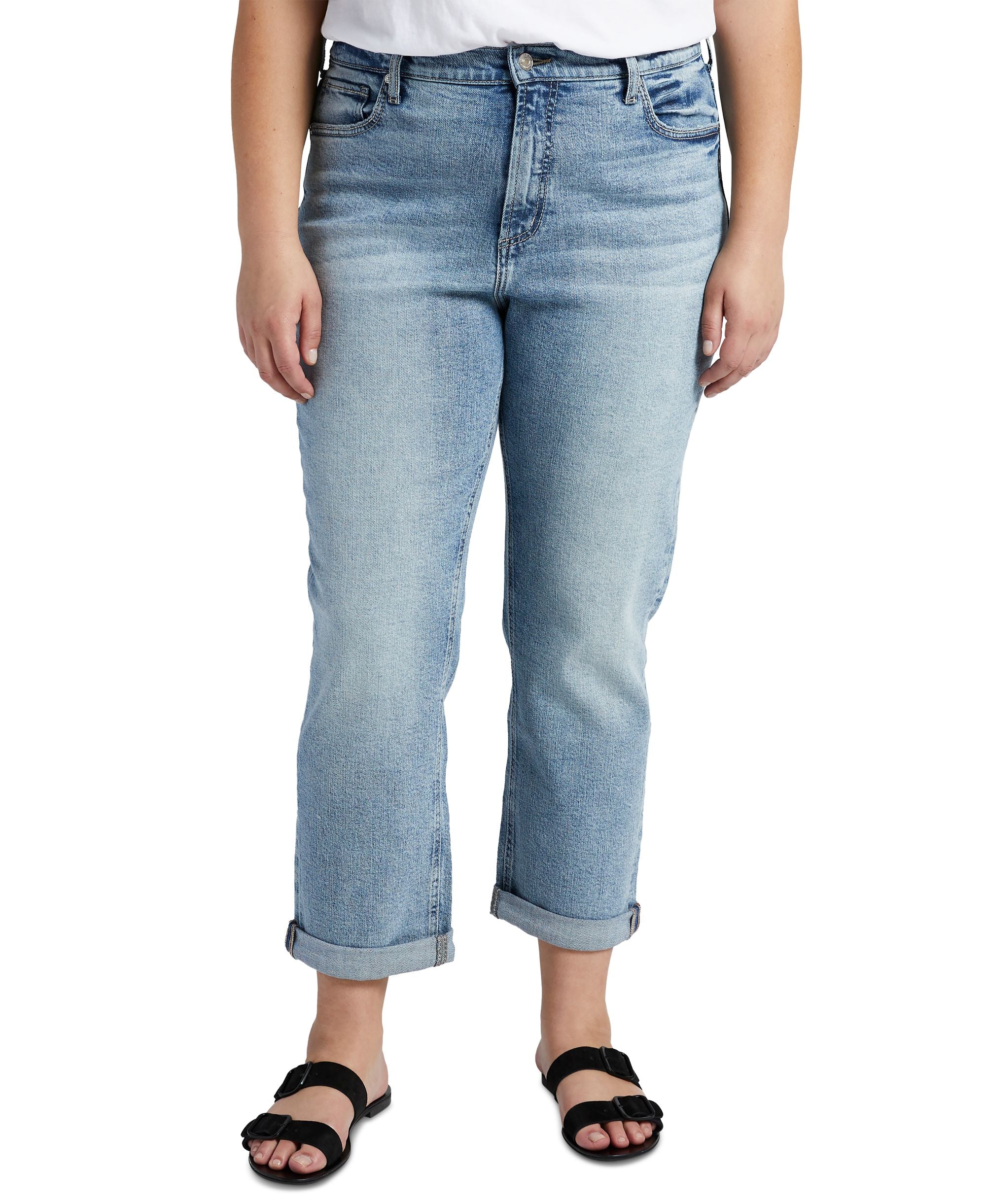 Silver Jeans Co. Plus Size 90s Boyfriend Jeans