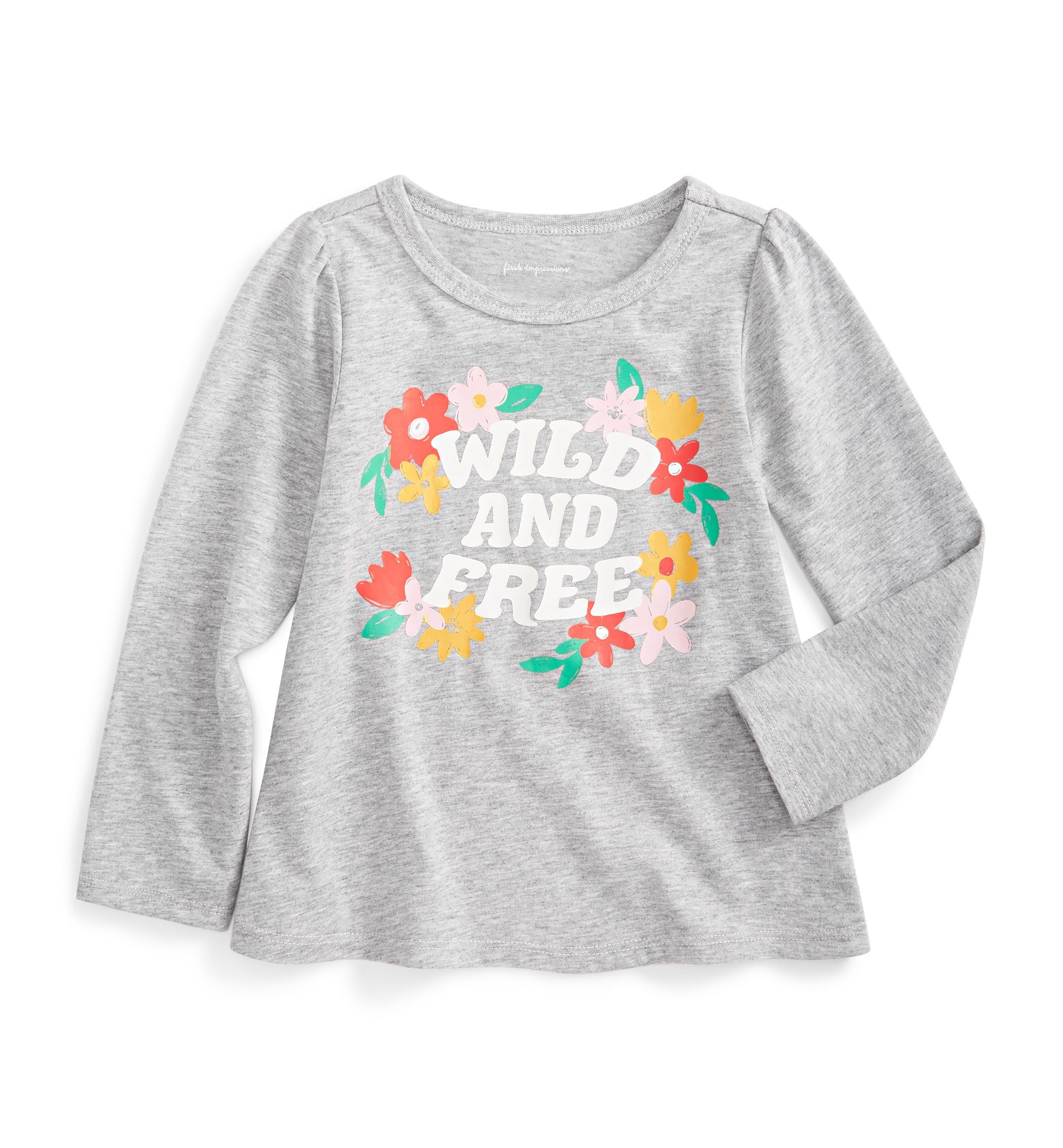 First Impressions Baby Girls Wild Free Top