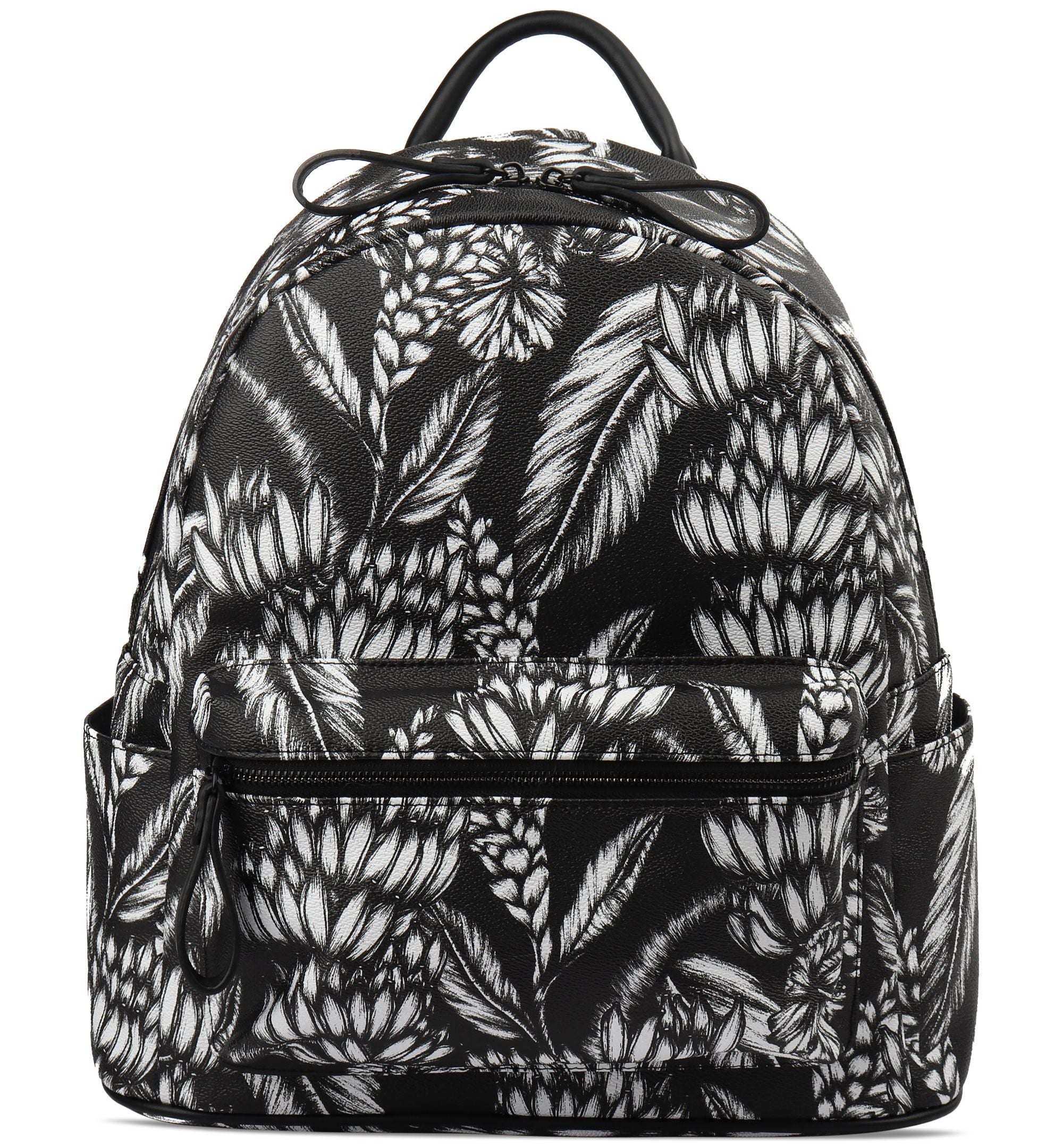 I.N.C .International Concepts Men's Faux-Leather Leaf-Print Backpack