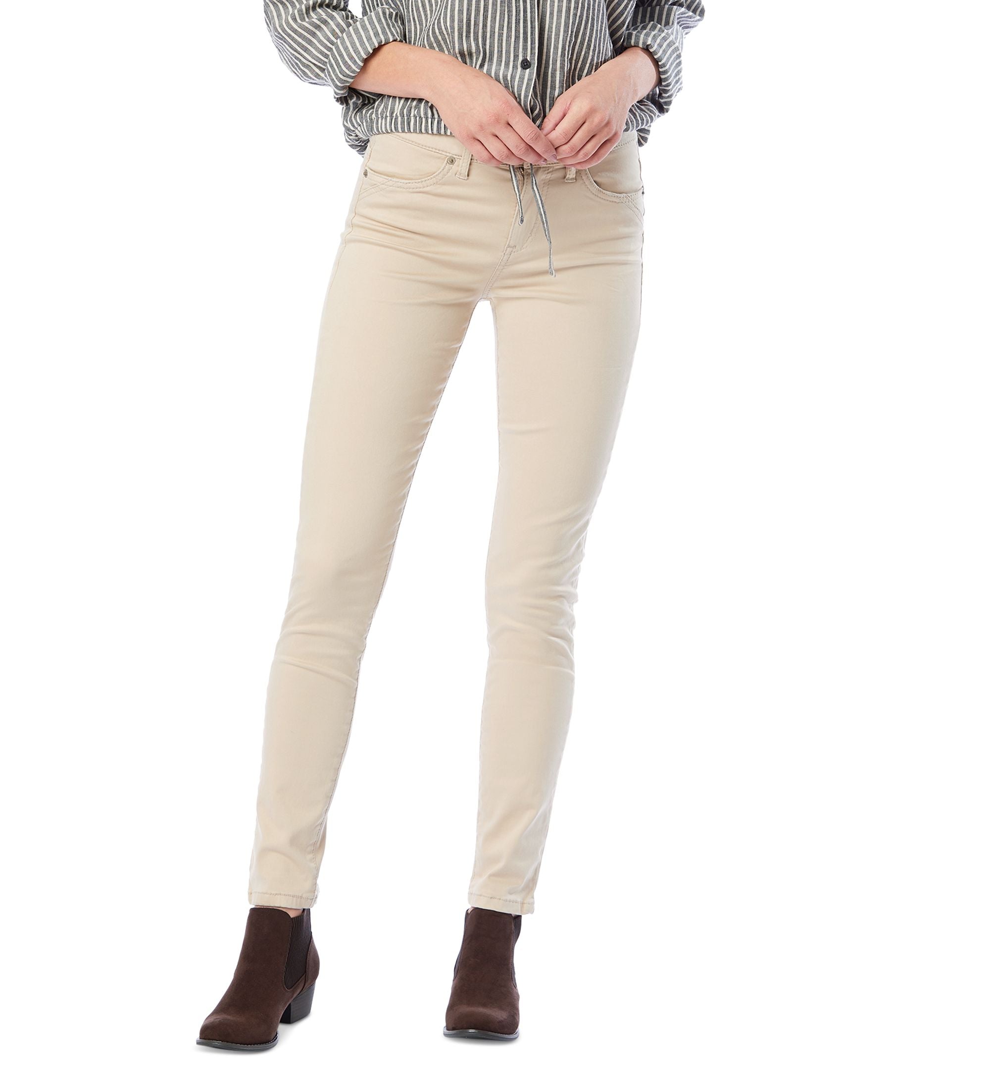 Juniors' Karma Stretchy High Waisted Skinny Pants
