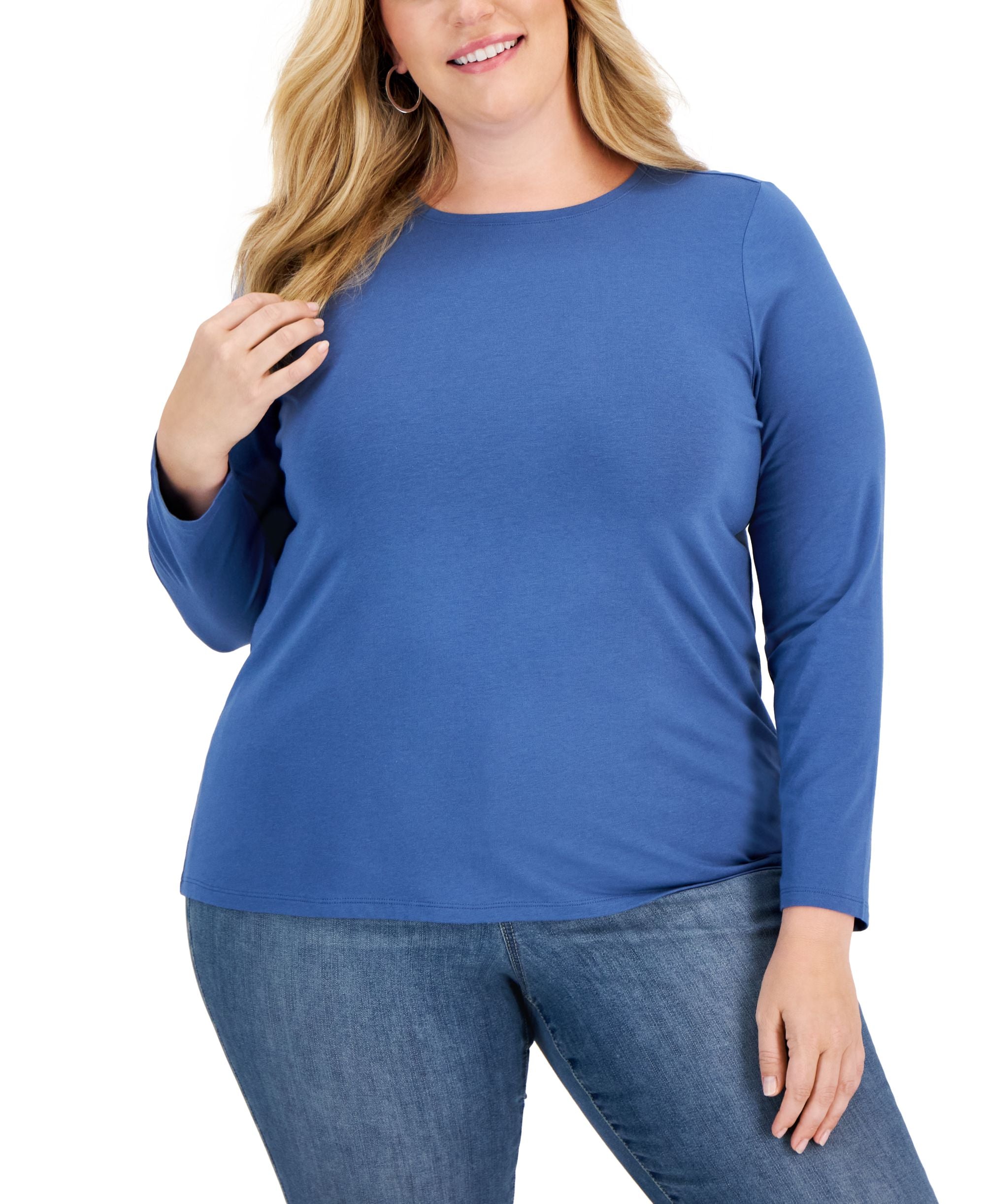 Style & Co Plus Size Long Sleeve T-Shirt