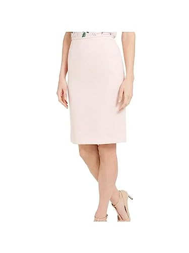 Calvin Klein Womens Zippered Slitted Lined Above The Knee Wear To Work Pencil Skirt Petites