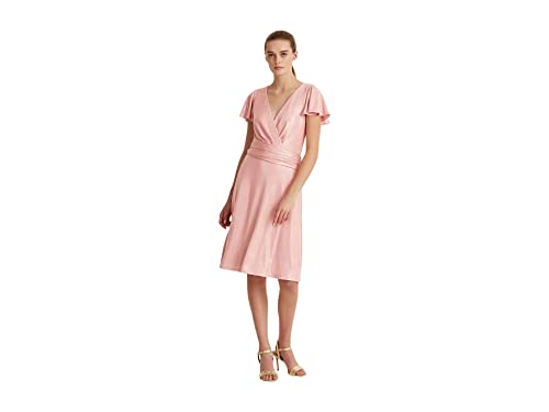 Lauren Ralph Lauren Womens Foiled Jersey Cocktail Dress