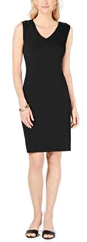 Petite Laced-Shoulder Dress