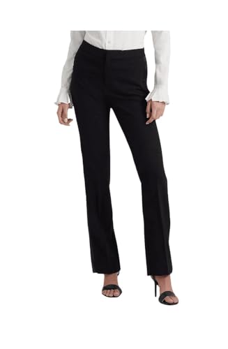 LAUREN RALPH LAUREN Womens Zippered Back Waist Darts Straight Fit Wear To Work High Waist Pants