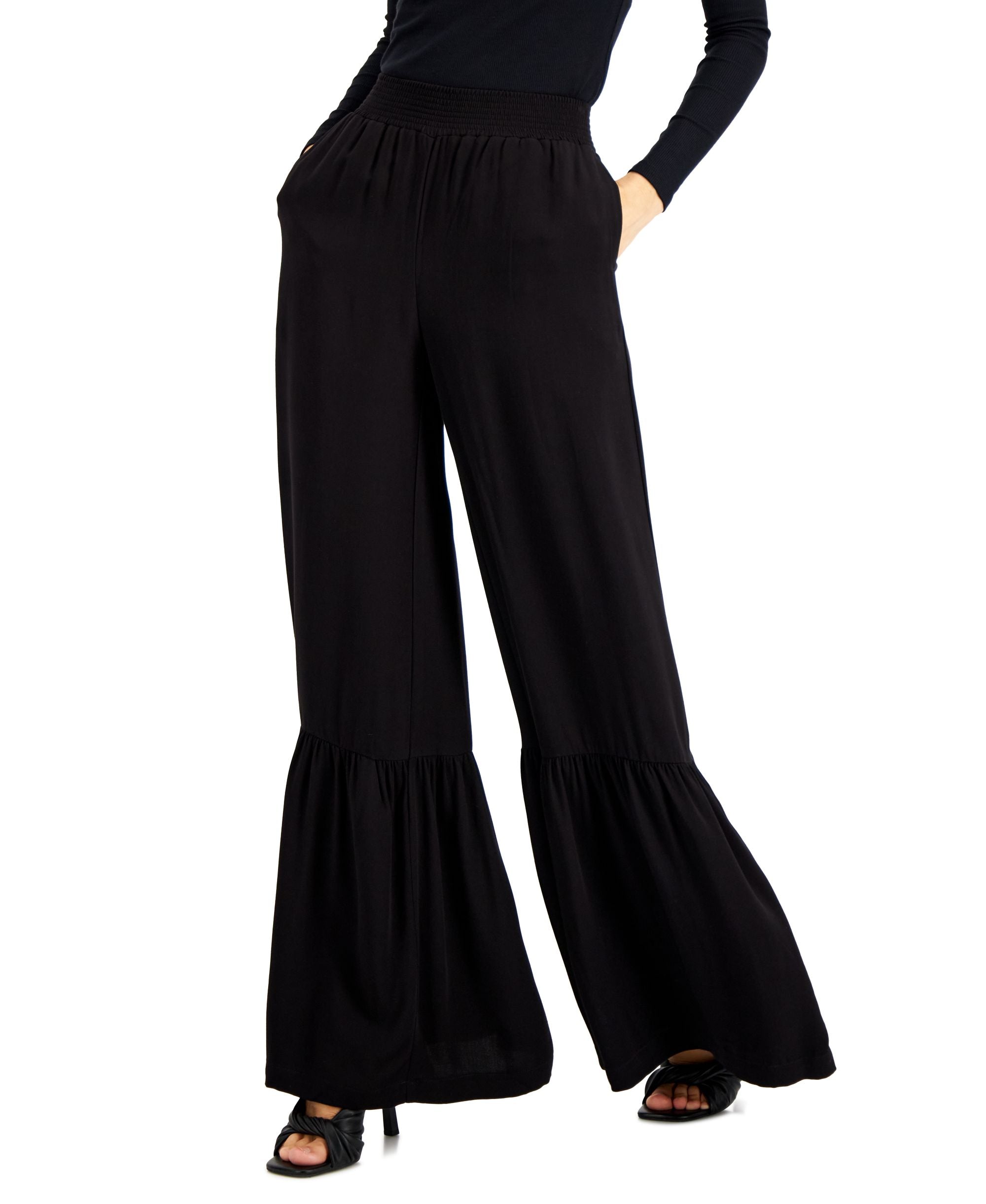INC International Concepts Womens Tiered Hem Pants