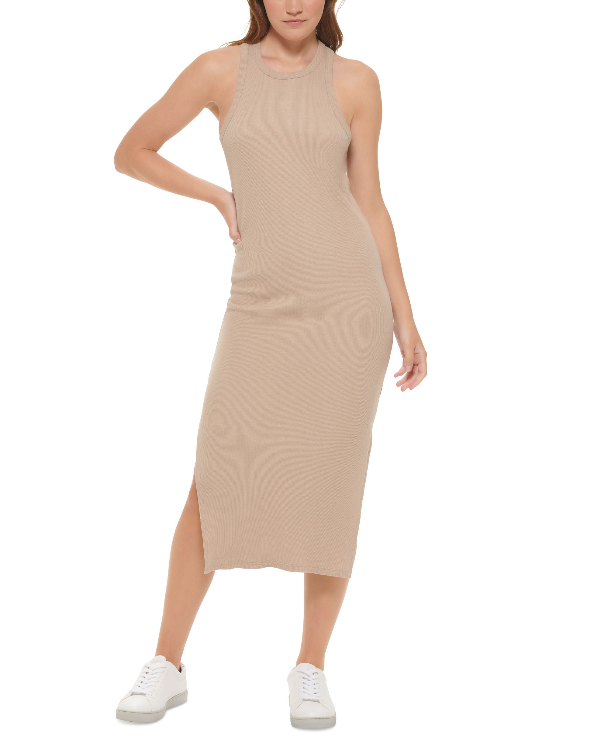 Calvin Klein Jeans Petite Cotton Racerback Tank Dress