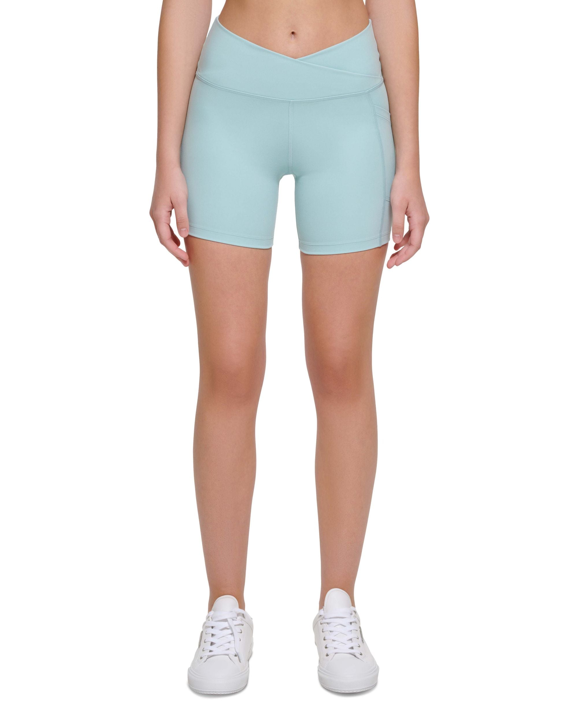 Calvin Klein Performance Womens Crossover Waist Bike Shorts