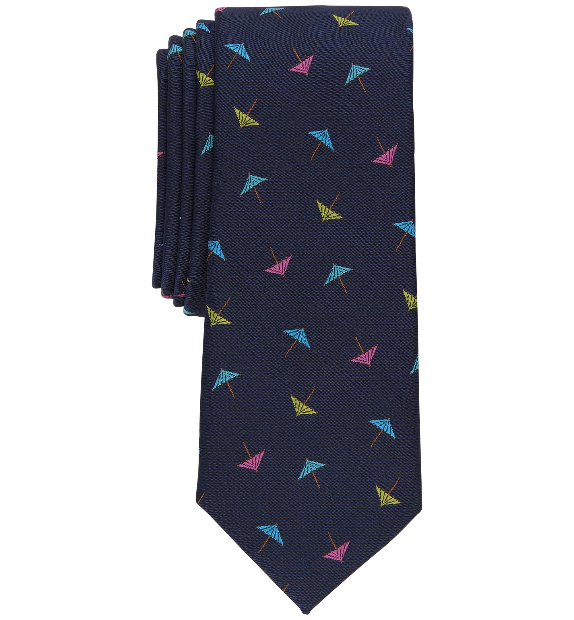 Men's Skinny Cocktail Umbrellas Tie