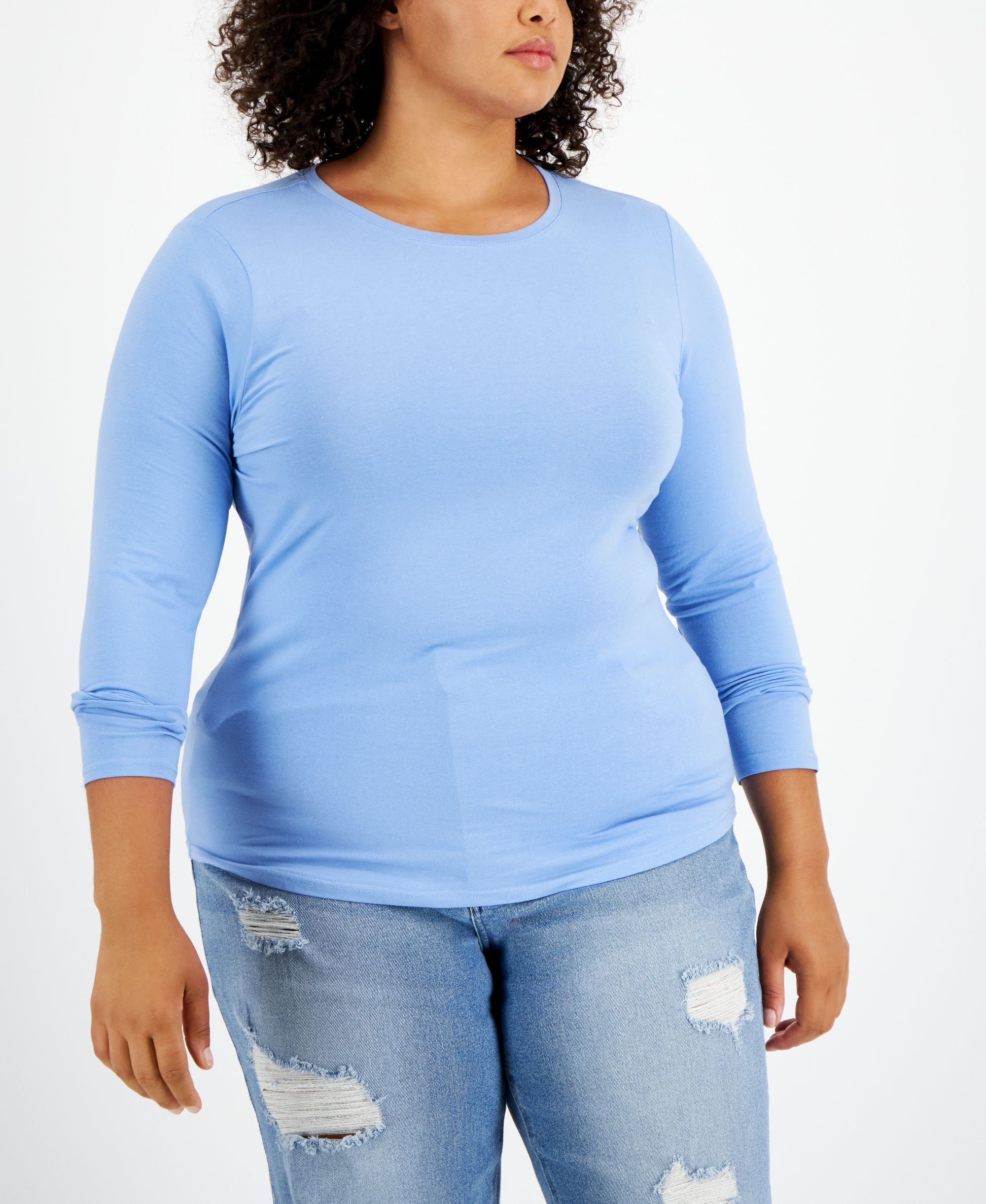 Plus Size Crewneck Top