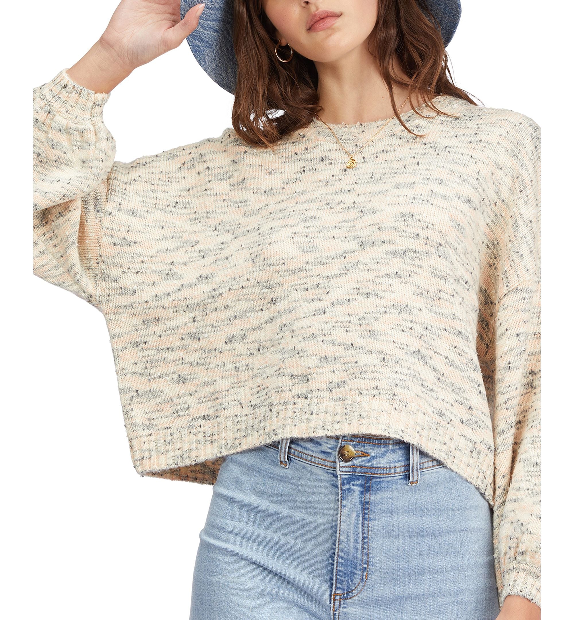Juniors' Party Waves Cropped Sweater