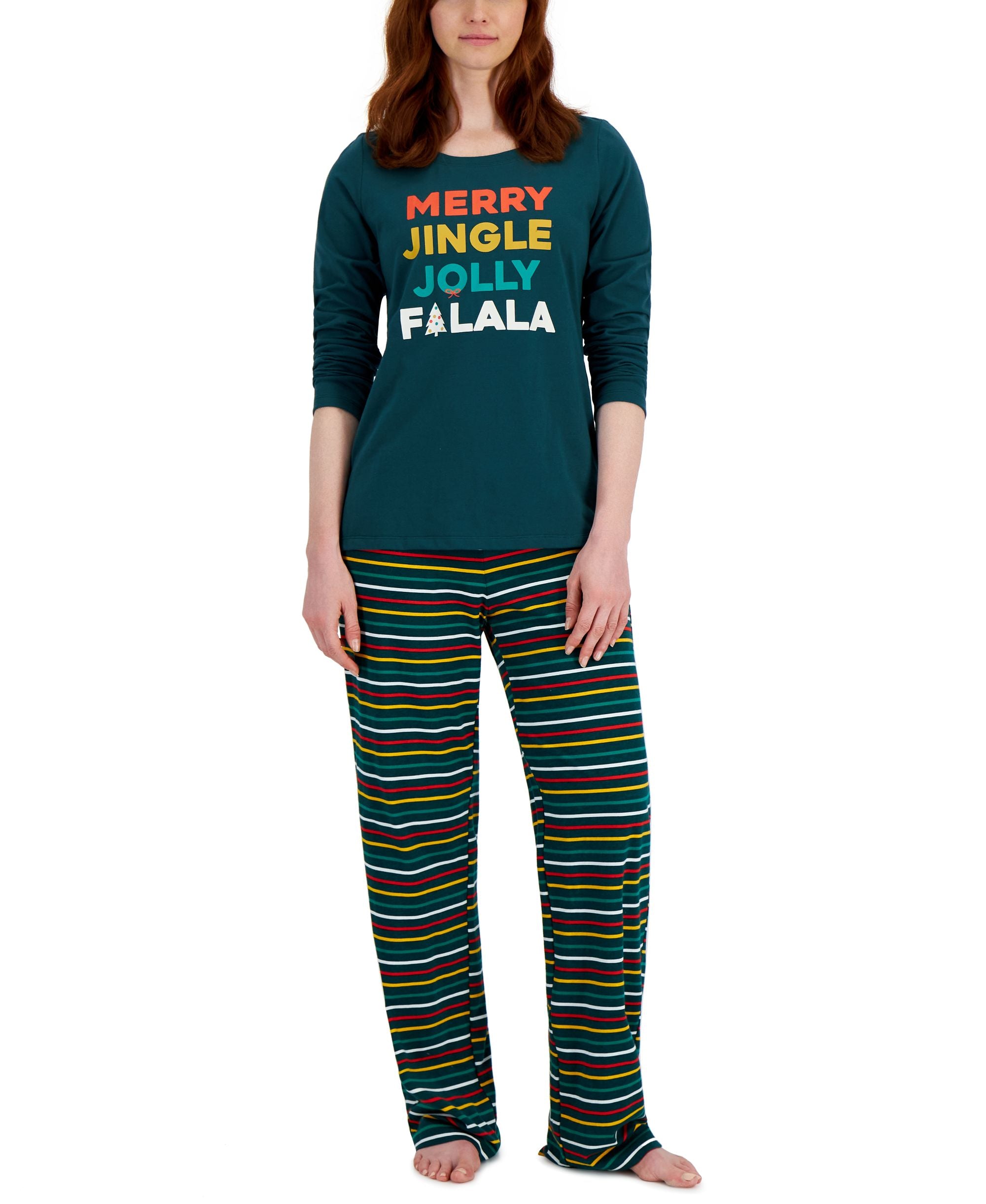 Matching Womens Merry Jingle Mix It Family Pajama Set