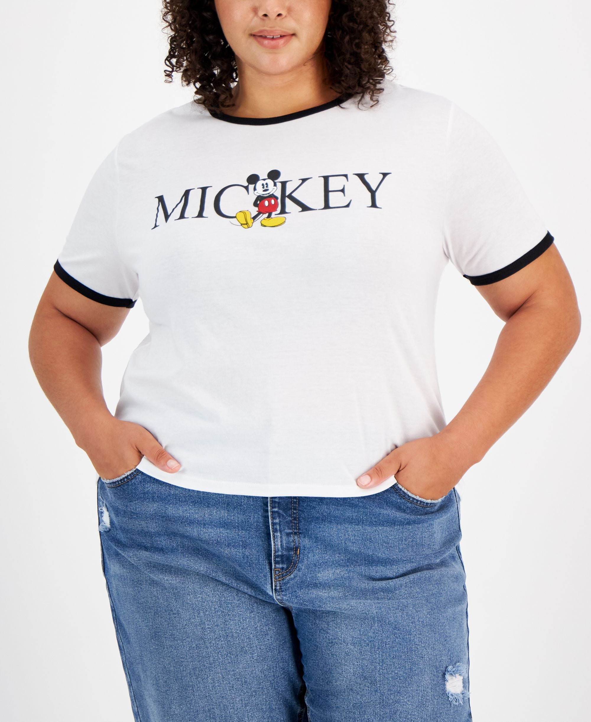 Trendy Plus Size Mickey Graphic T-Shirt