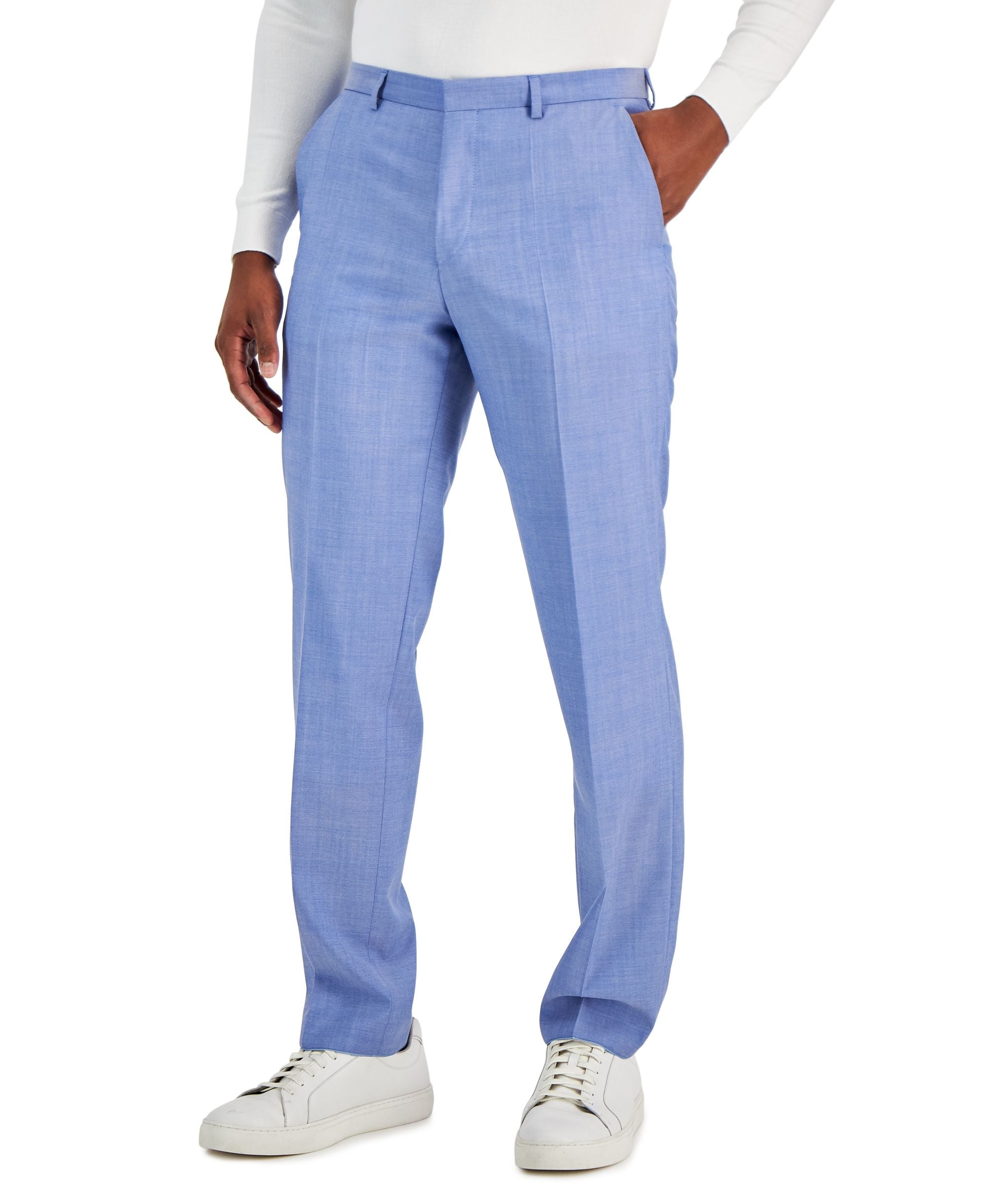 Men's Modern-Fit Solid Suit Pants