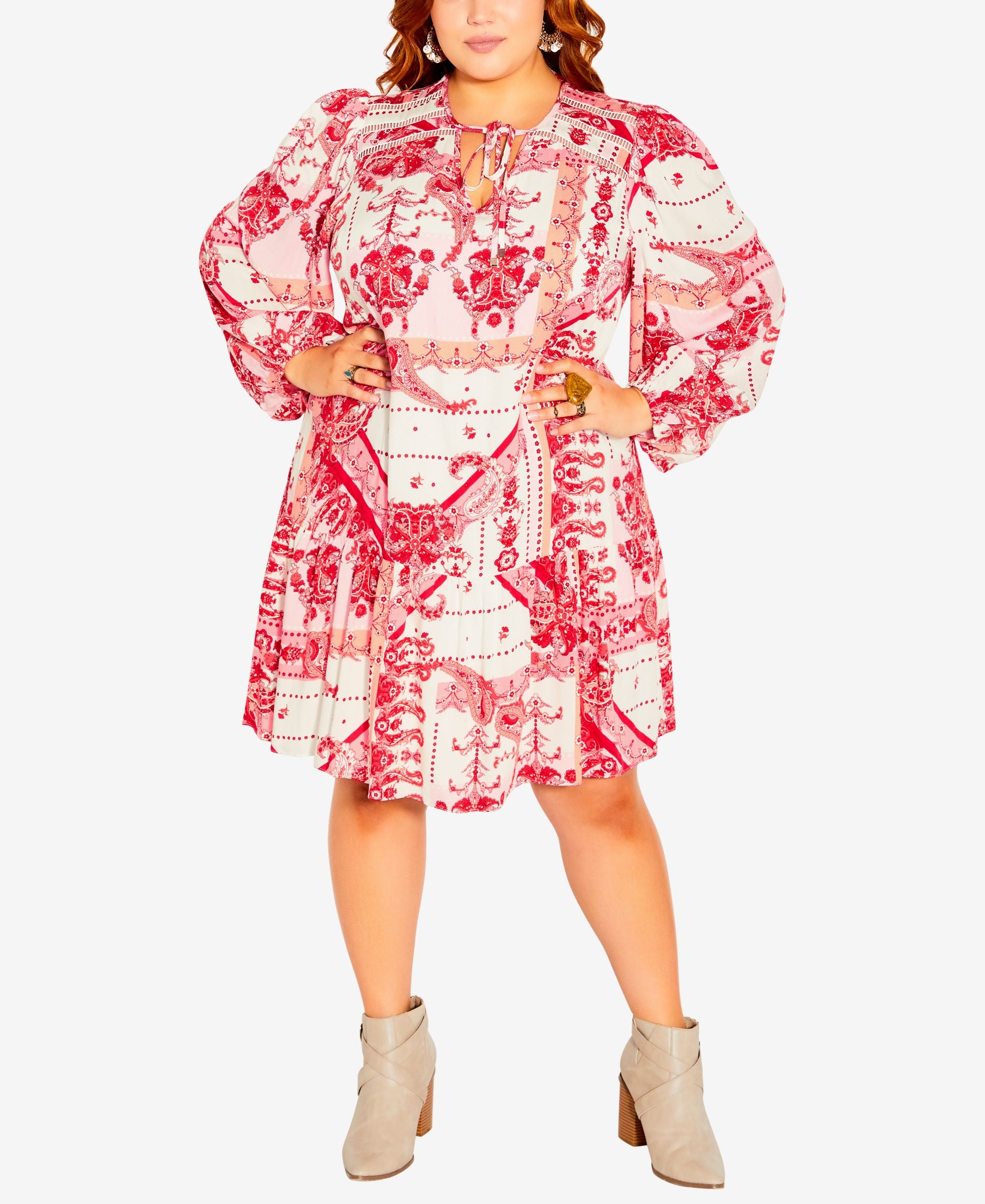 City Chic Trendy Plus Size Boho Dress