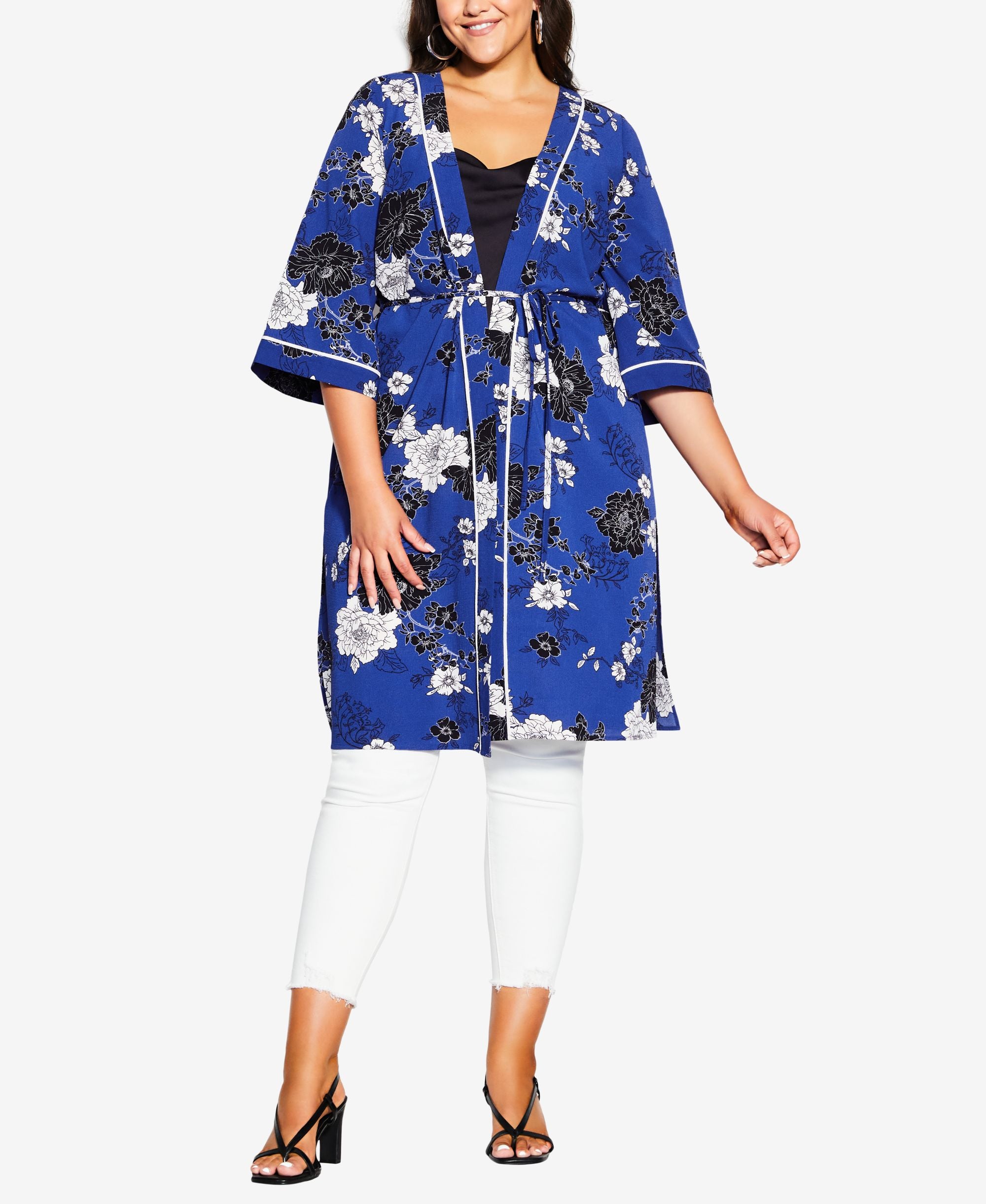 City Chic Trendy Plus Size La Fleur Jacket