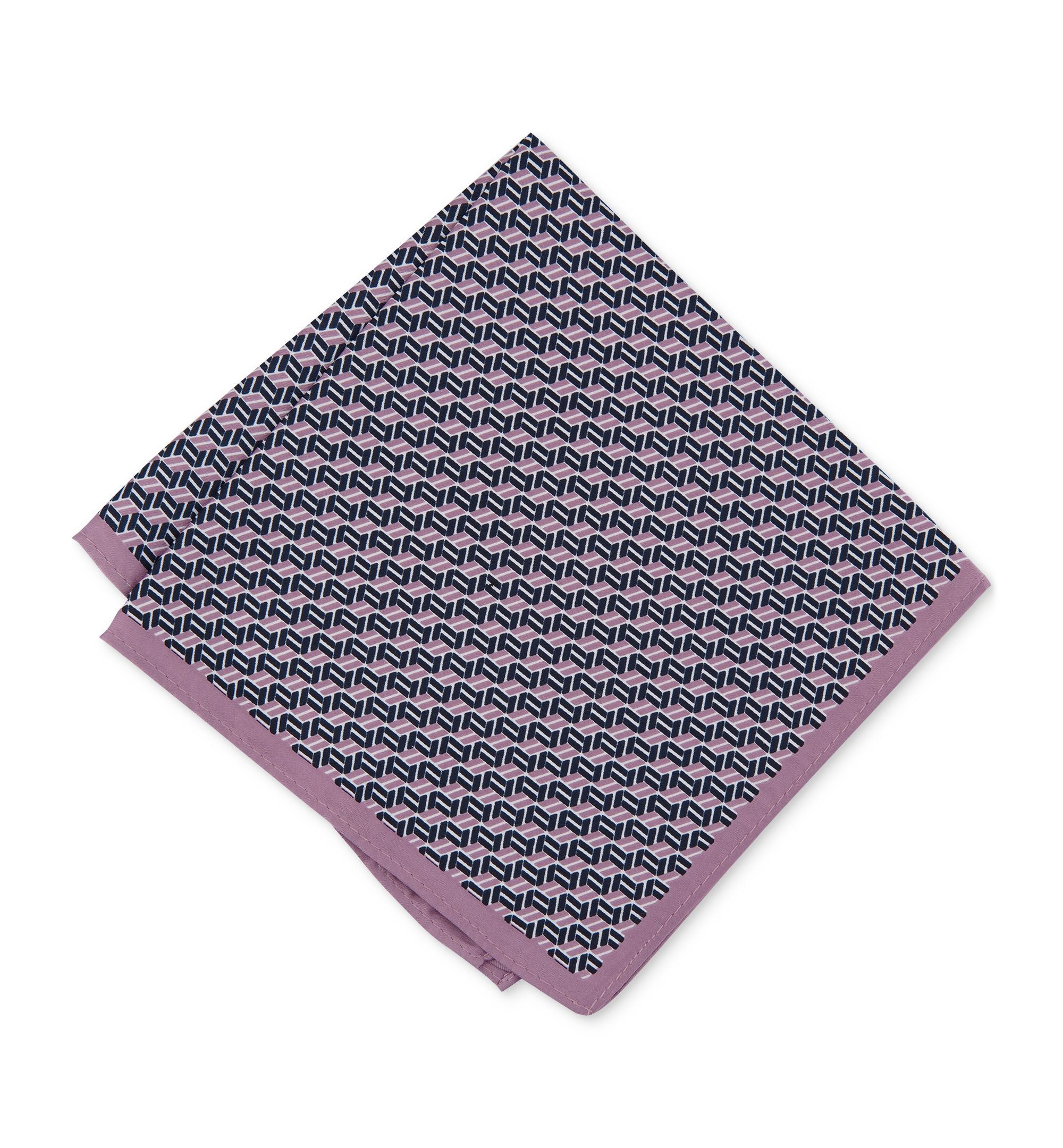 Men's Geometric Pocket Square
