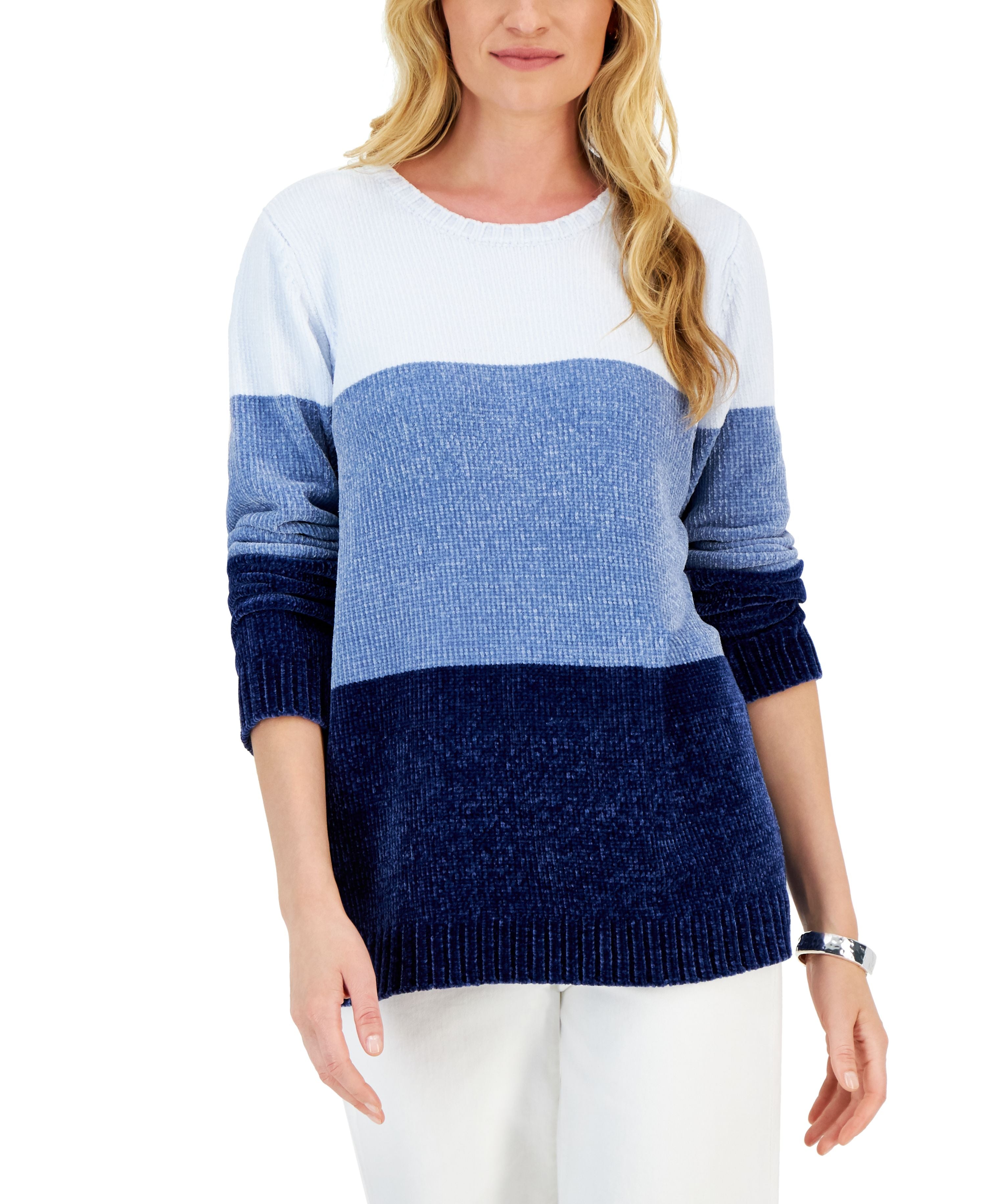 Women's Lucy Chenille Colorblocked Sweater