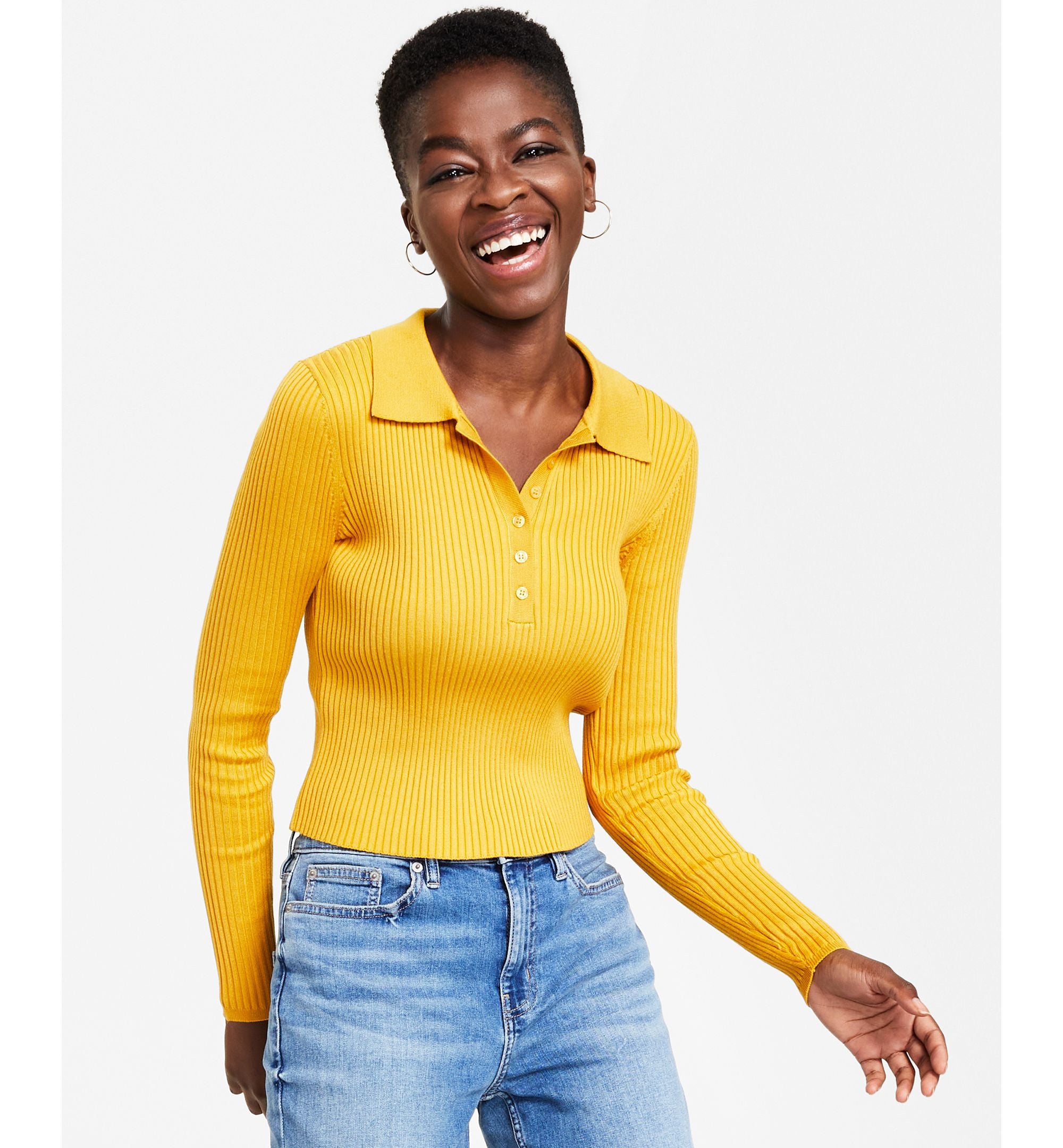Women's Ribbed Polo Shirt