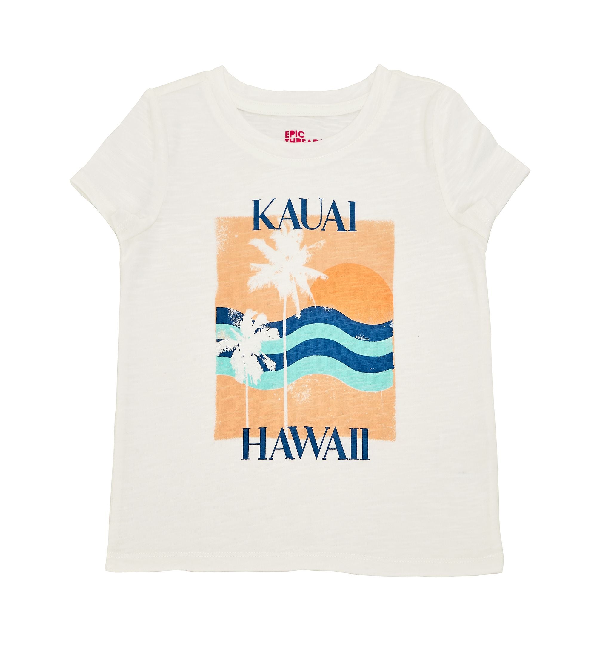 Little Girls Hawaii Graphic T-Shirt