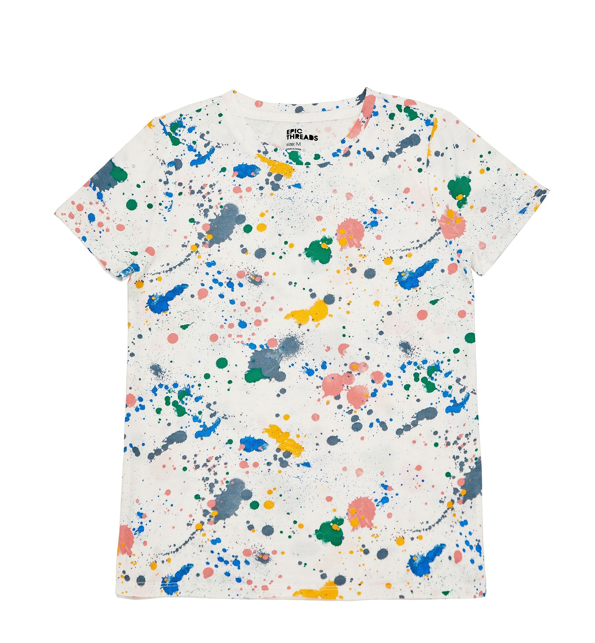 Epic Threads Big Girls Rainbow Splatter T-Shirt