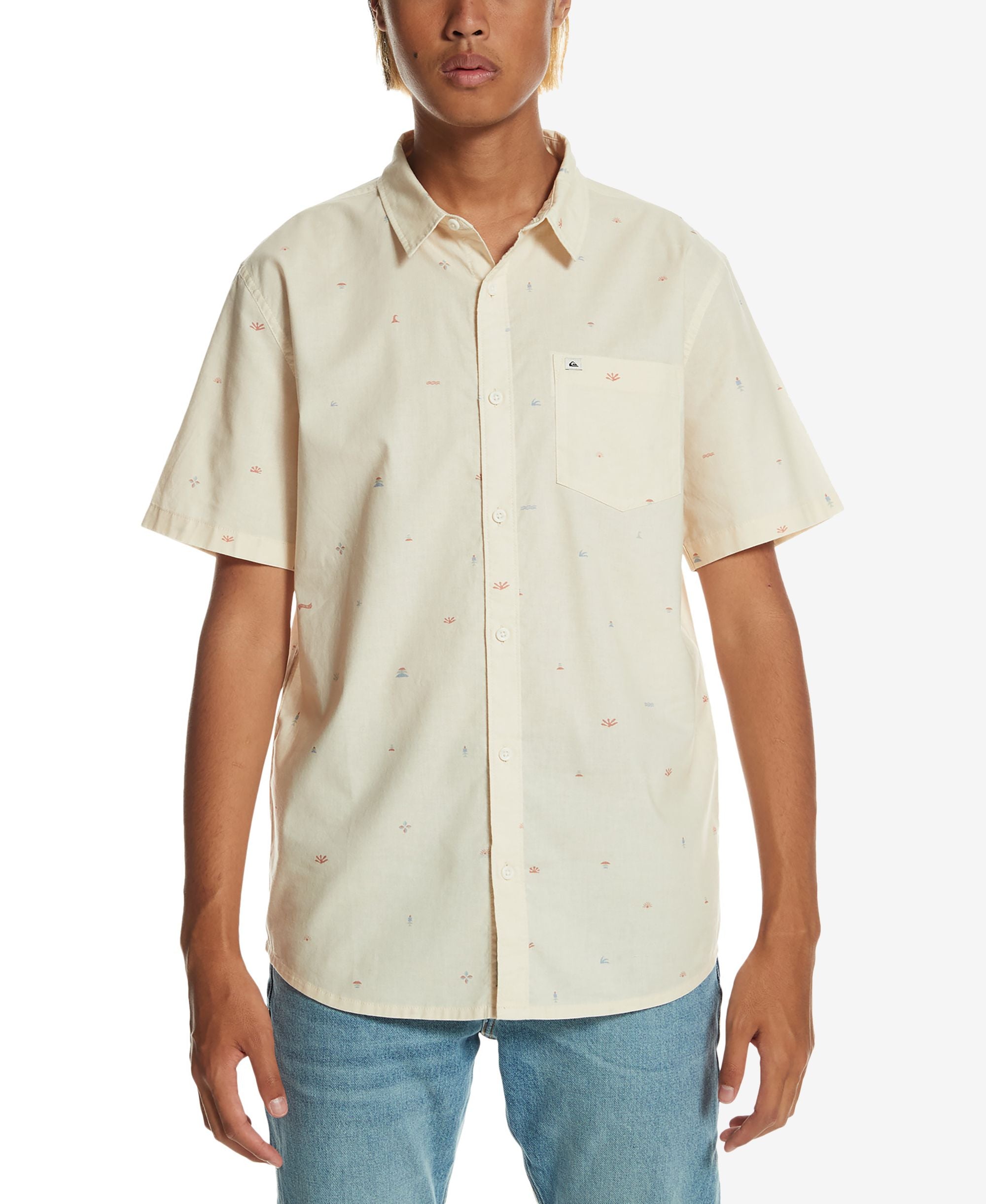 Men's Spaced Out Short Sleeves Shirt
