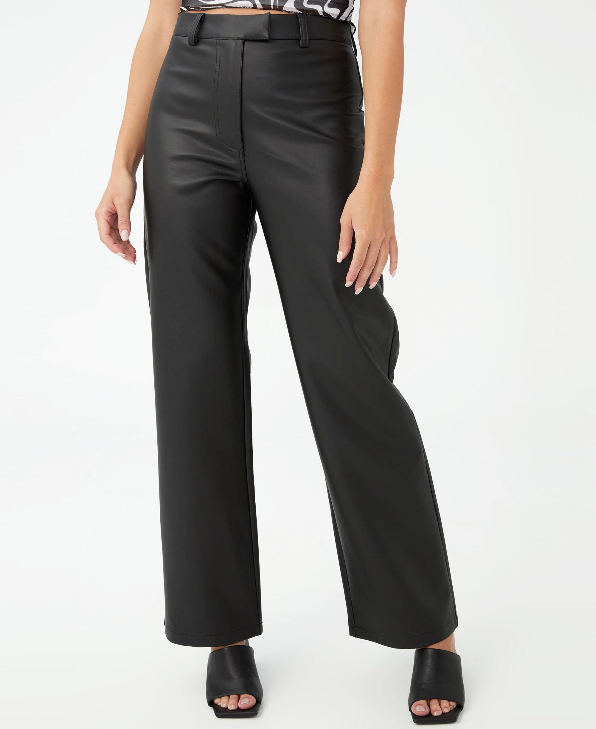 Women's Arlow Straight Faux Leather Pants