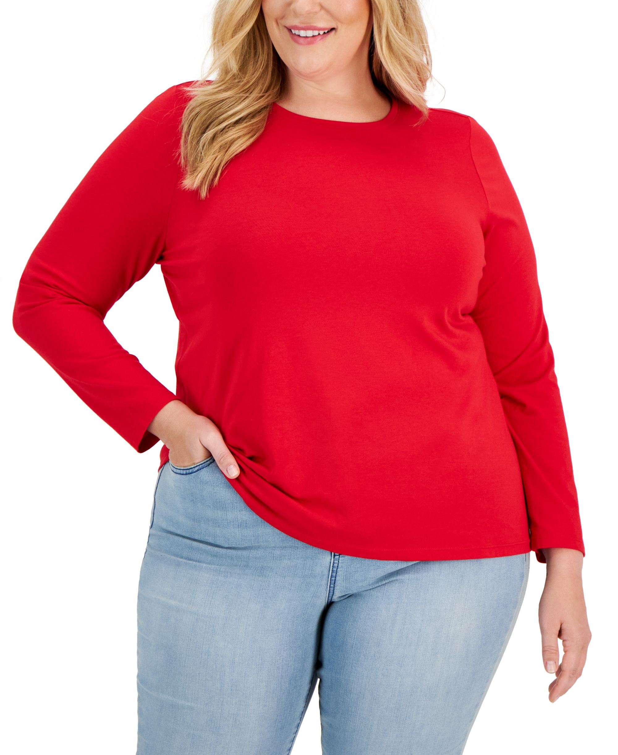 Style & Co Plus Size Long Sleeve T-Shirt
