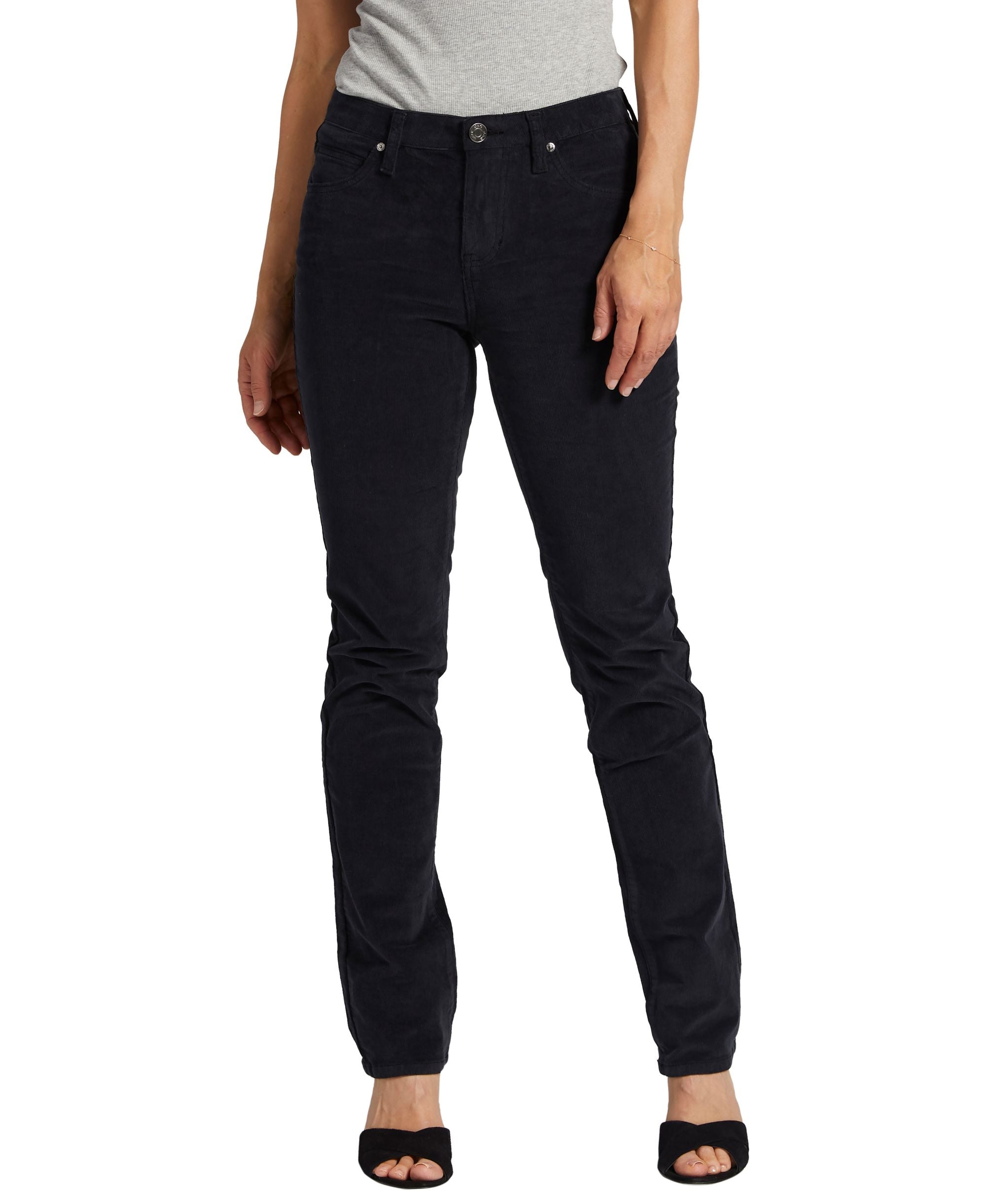 Jag Petite Ruby Mid Rise Straight Leg Pants