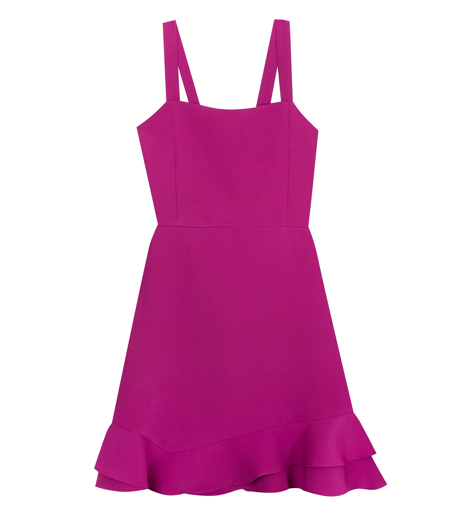 Big Girls Scuba Ruffle Skater Dress