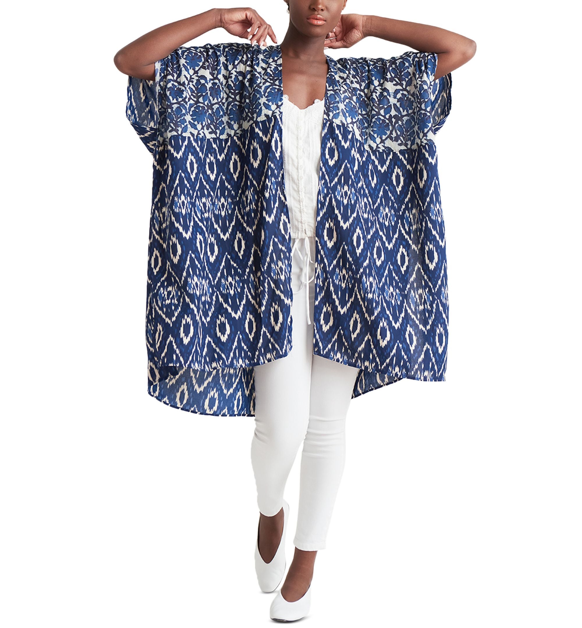 Women's Paisley-Print Kimono