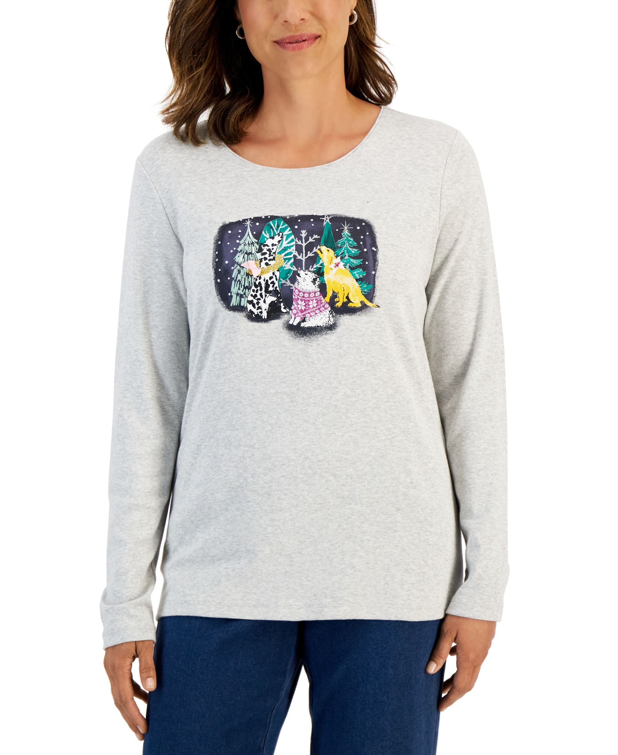 Women's Long-Sleeve Holiday Top