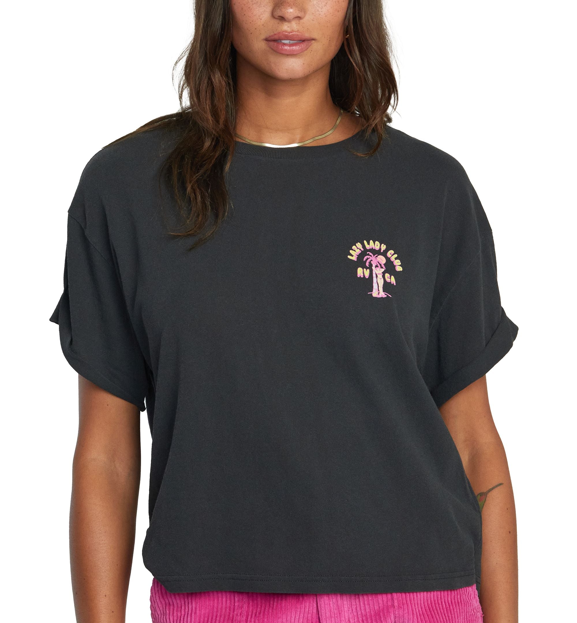 Juniors' Lazy Lady Club T-Shirt
