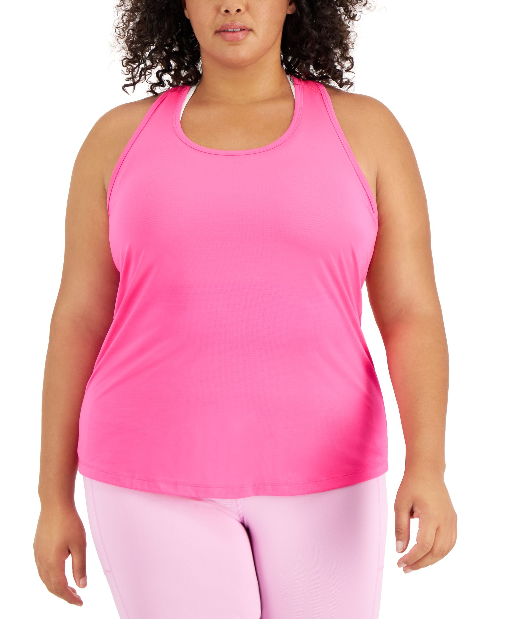 ID Ideology Plus Size Textured Tank Top