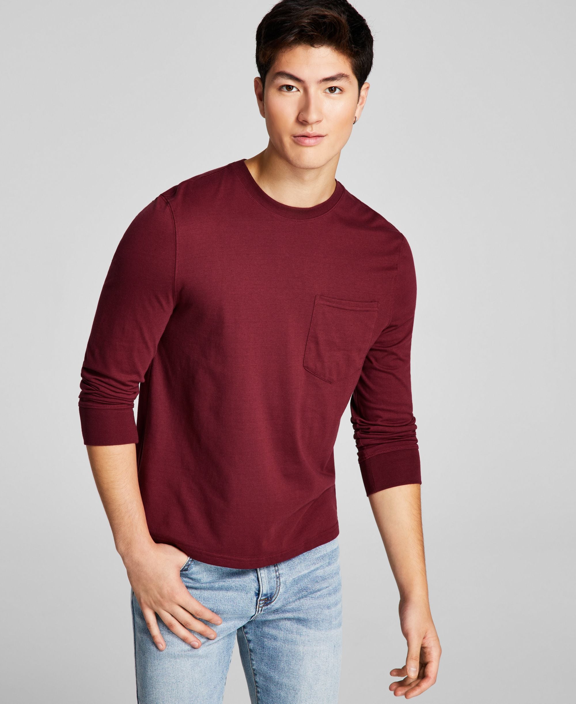 Men's Pocket Long-Sleeve T-Shirt