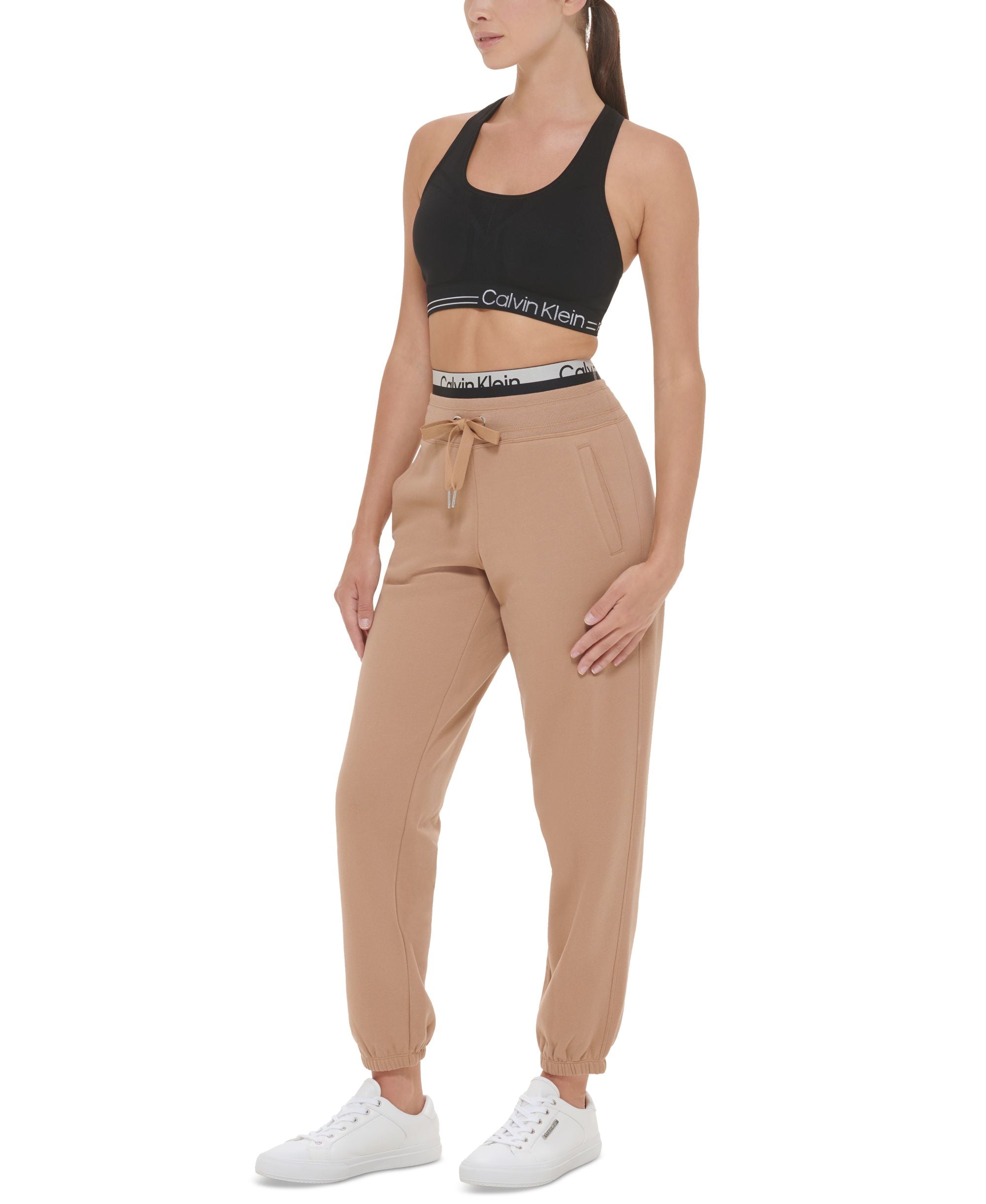 Calvin Klein Performance Womens Logo Elastic Sweatpant Jogger