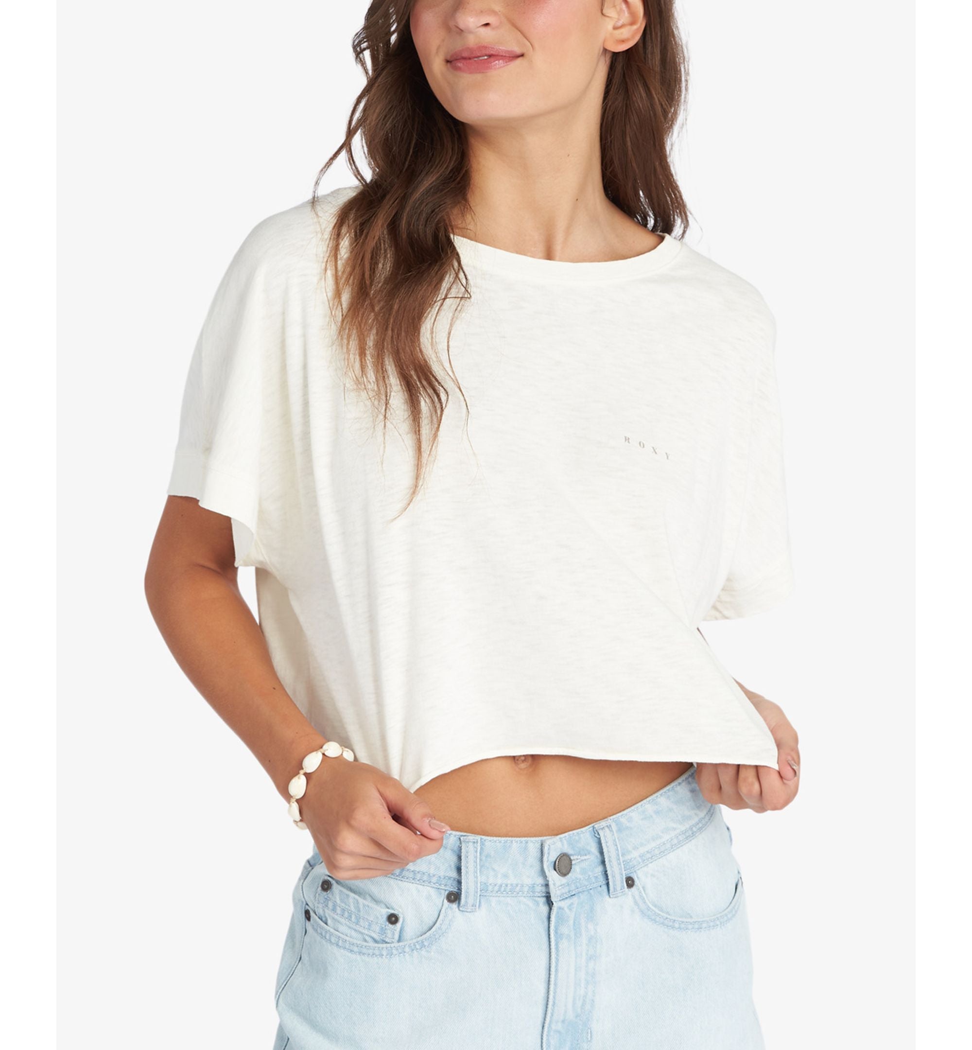 Juniors' Cotton Classic Palms Drop-Shoulder Graphic T-Shirt