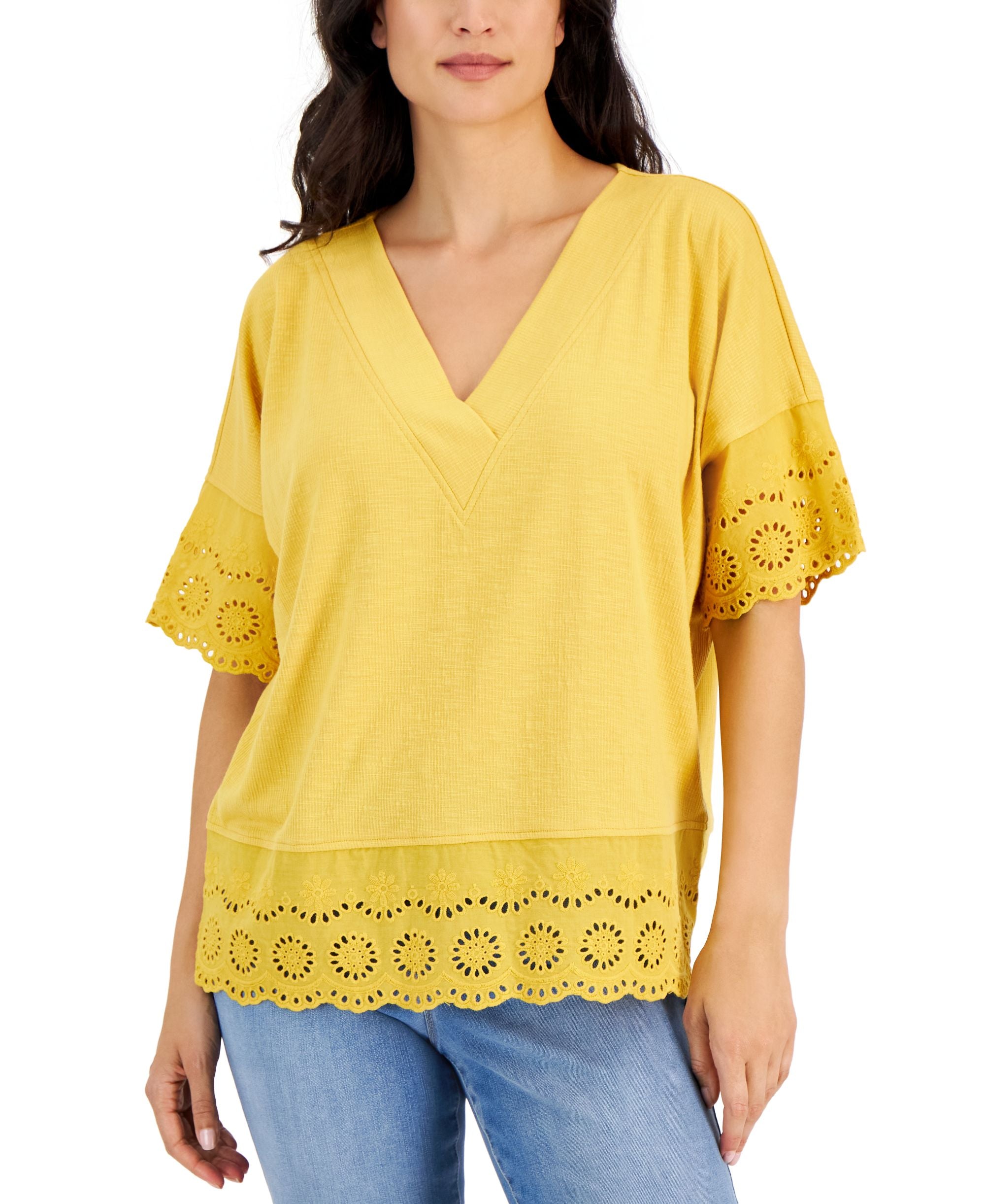 Women's Lace-Trimmed Tunic