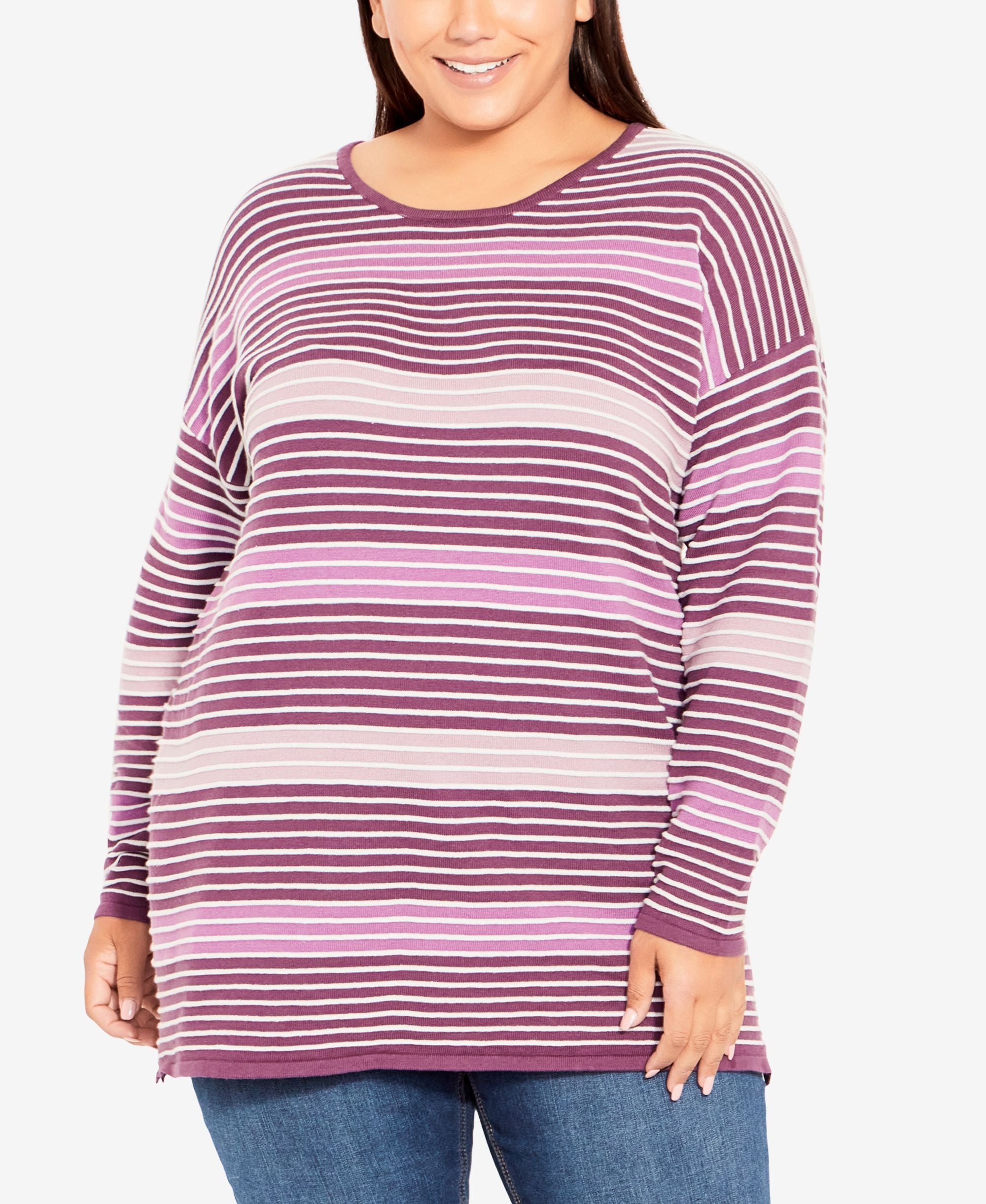 Plus Size Hannah Stripe Sweater